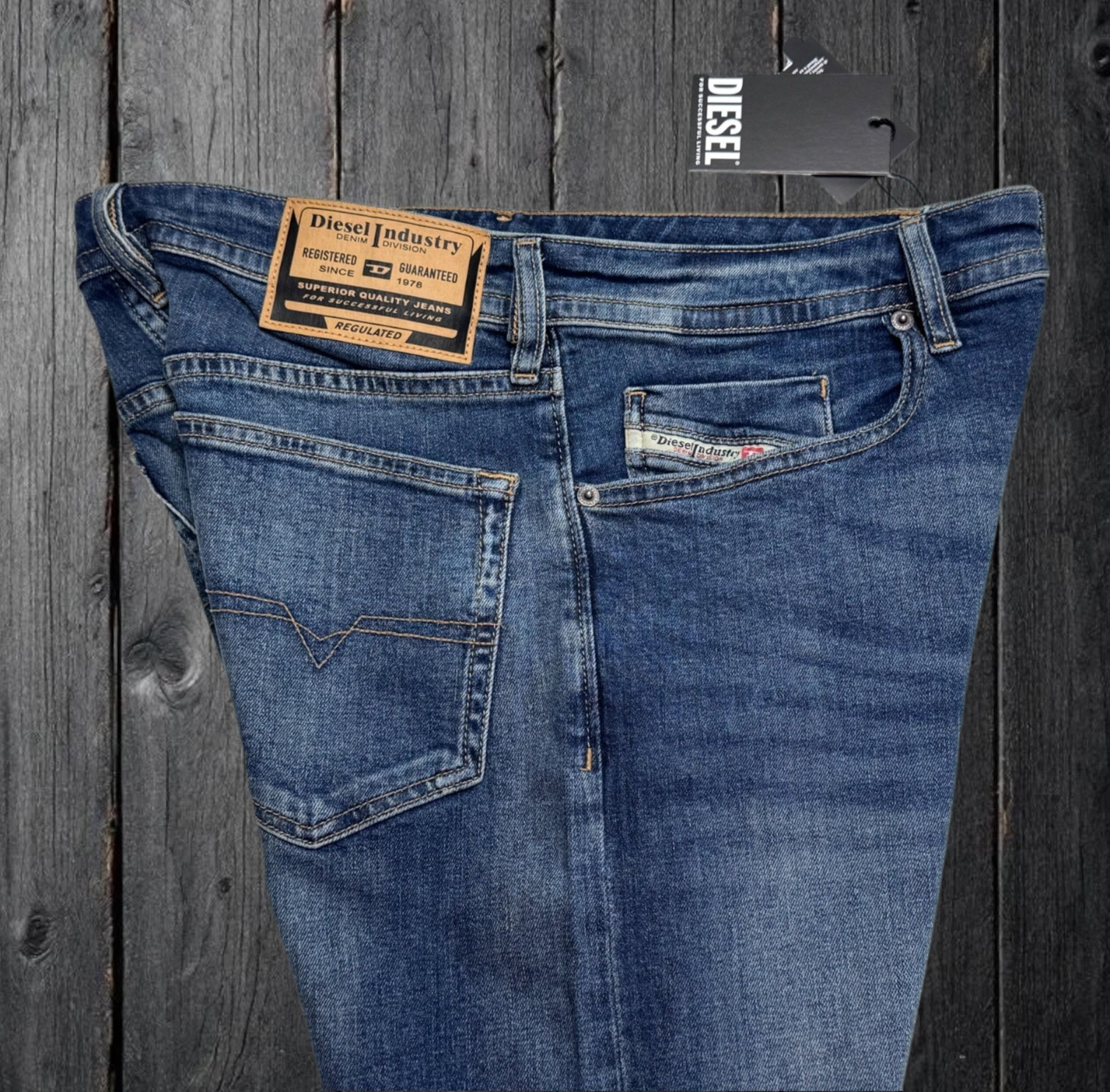 Diesel Buster RE062 Tapered Men`s Denim Stretch Jeans Size 32×32 $250