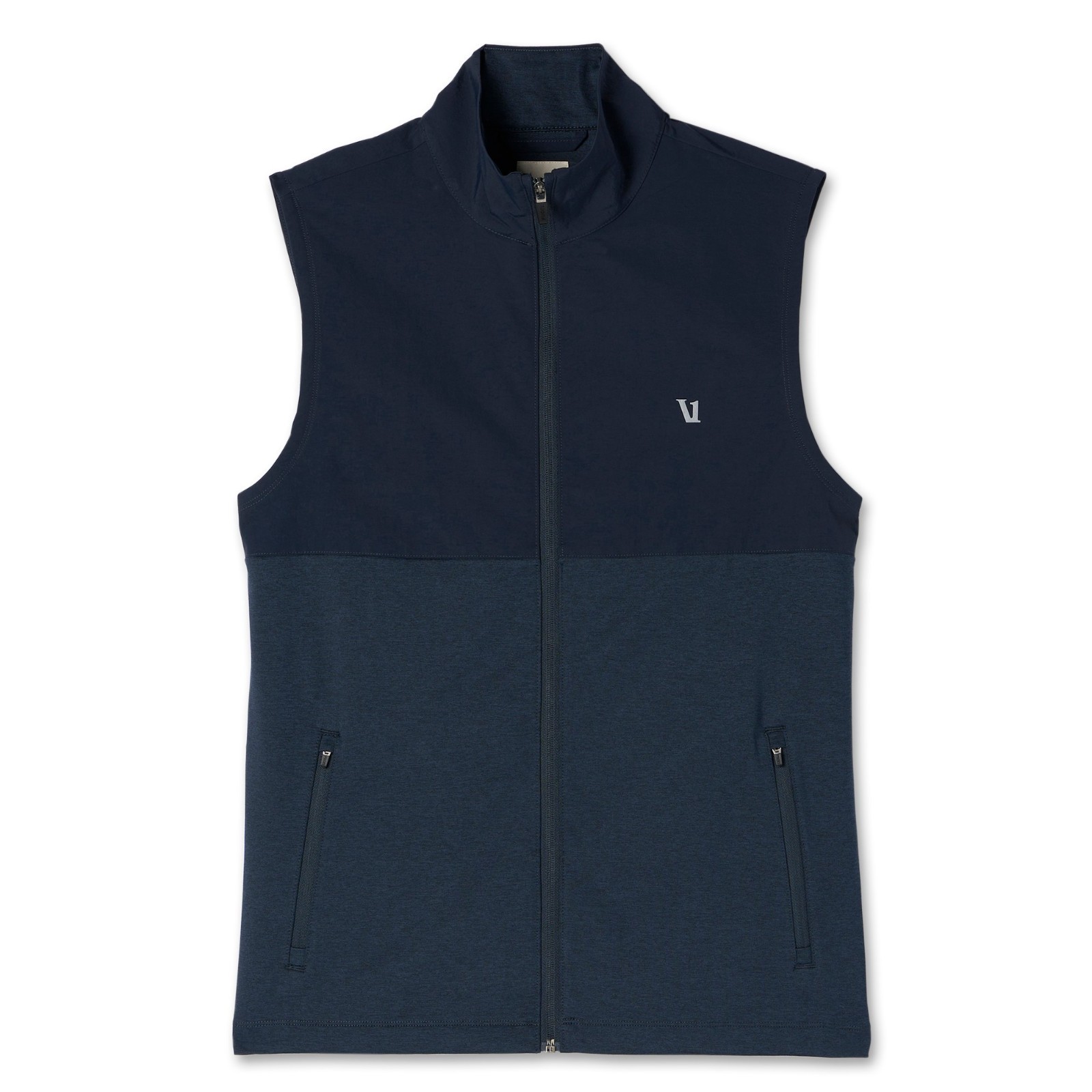 Vuori Men’s Sunday Element Vest INK HEATHER Blue sz Small NEW