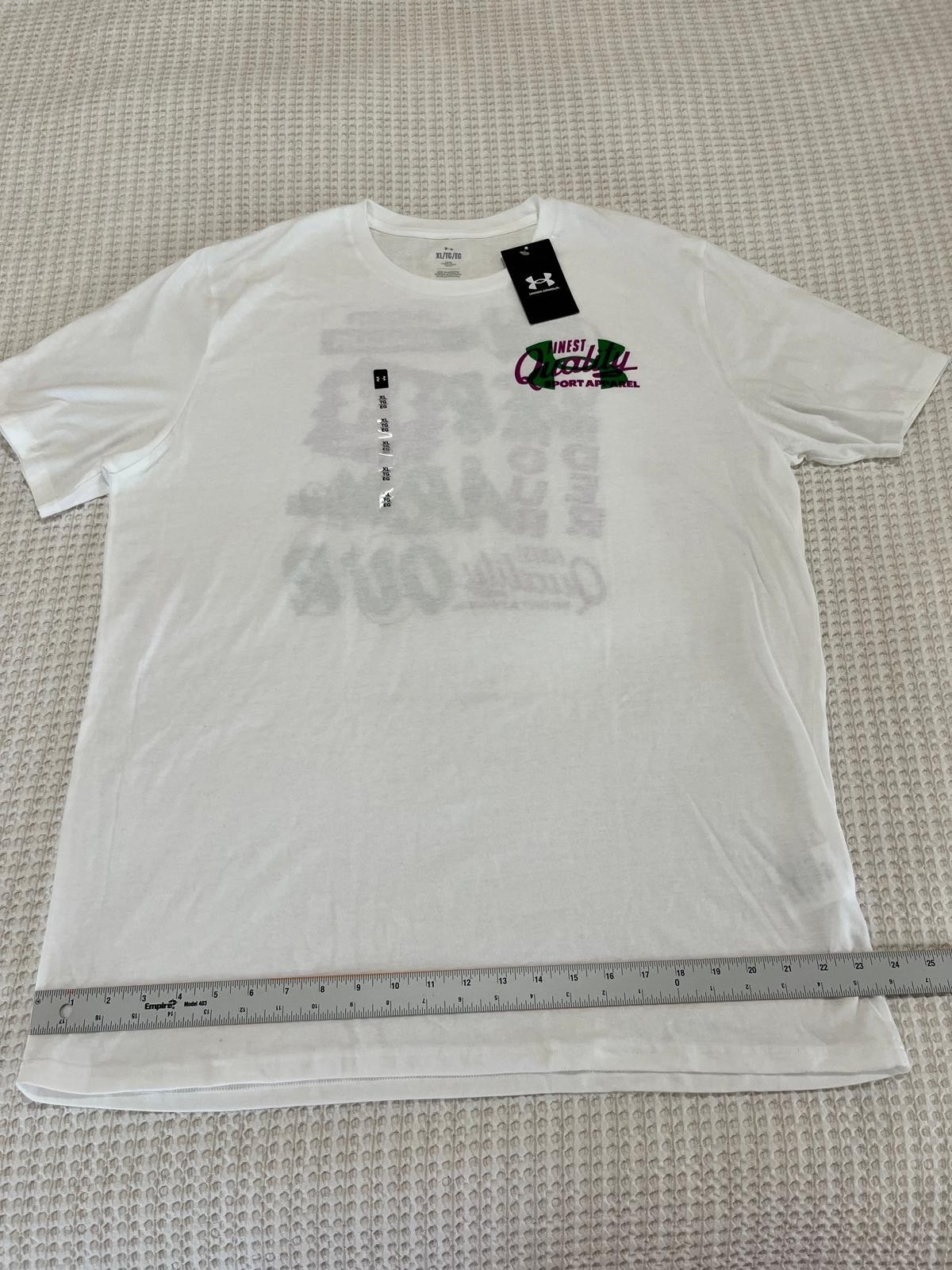 Under Armour Men’s Extra Large XL Vintage Type T-Shirt White Loose NWT