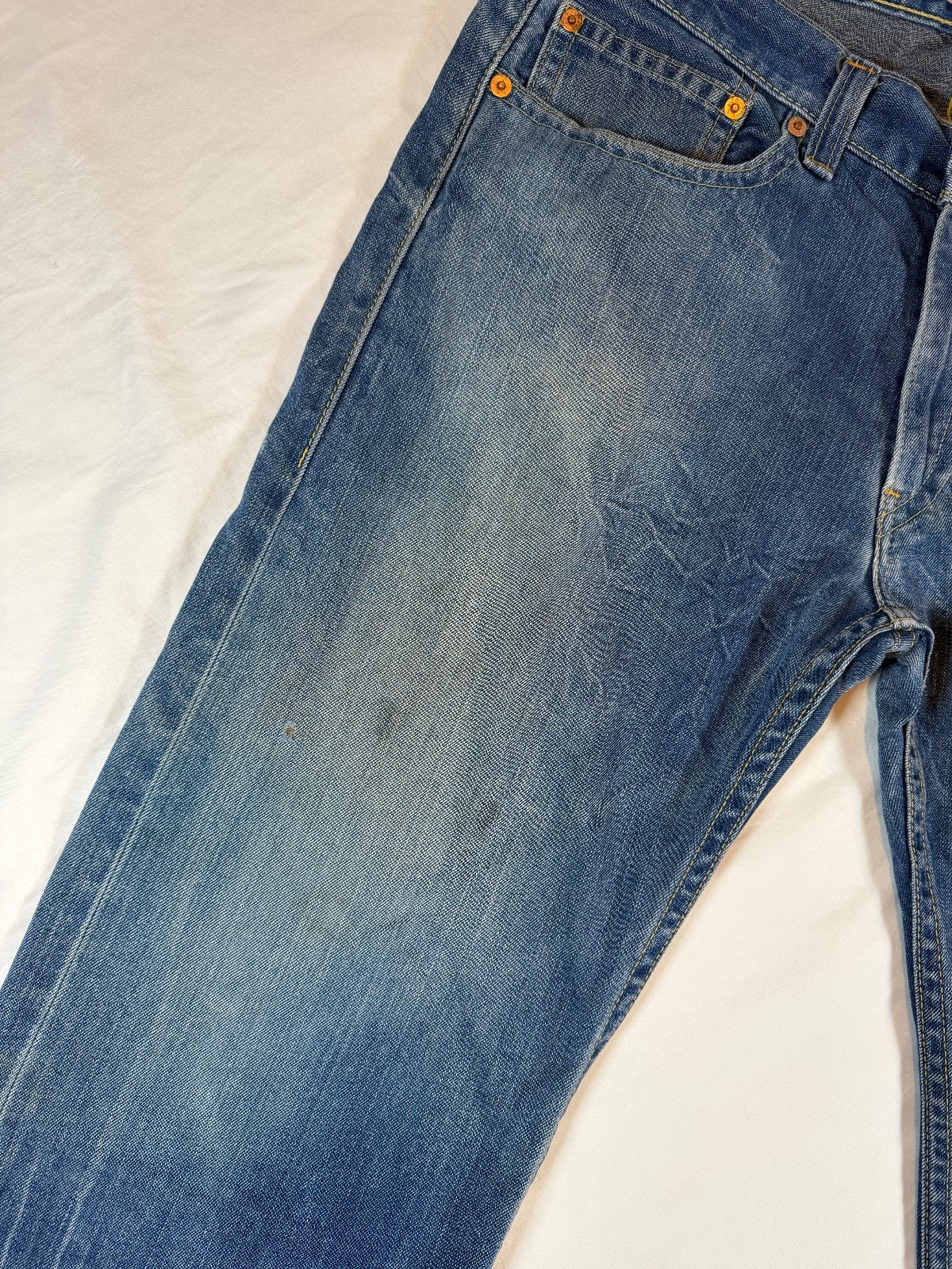 Type 1 One Real Loose Levis Mens 40×31 Blue Jeans RARE Y2K Wide Baggy Vintage