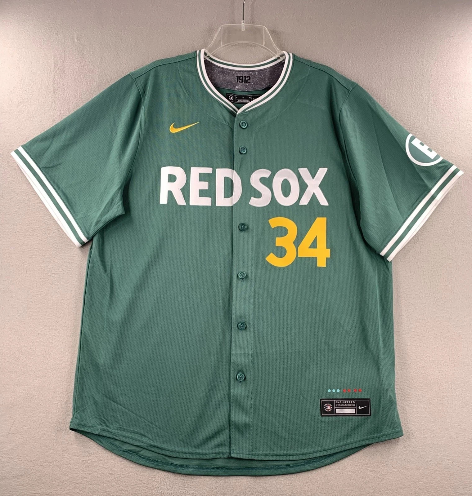 Nike David Ortiz City Connect Boston Red Sox Limited Jersey Mens Green Monster