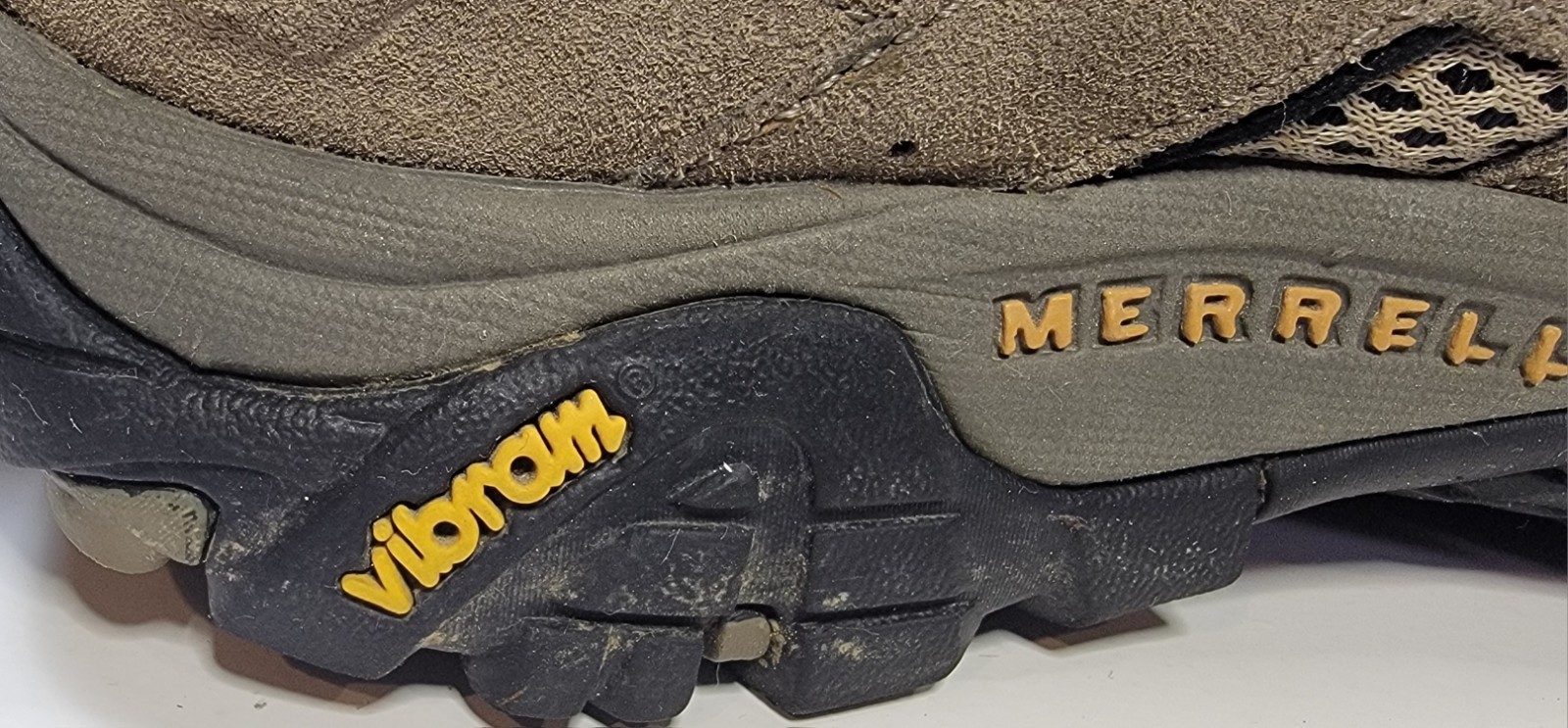 Merrell Moab Ventilator Low Hiking Shoes Mens 7 Walnut Suede Trail Vibram J86595