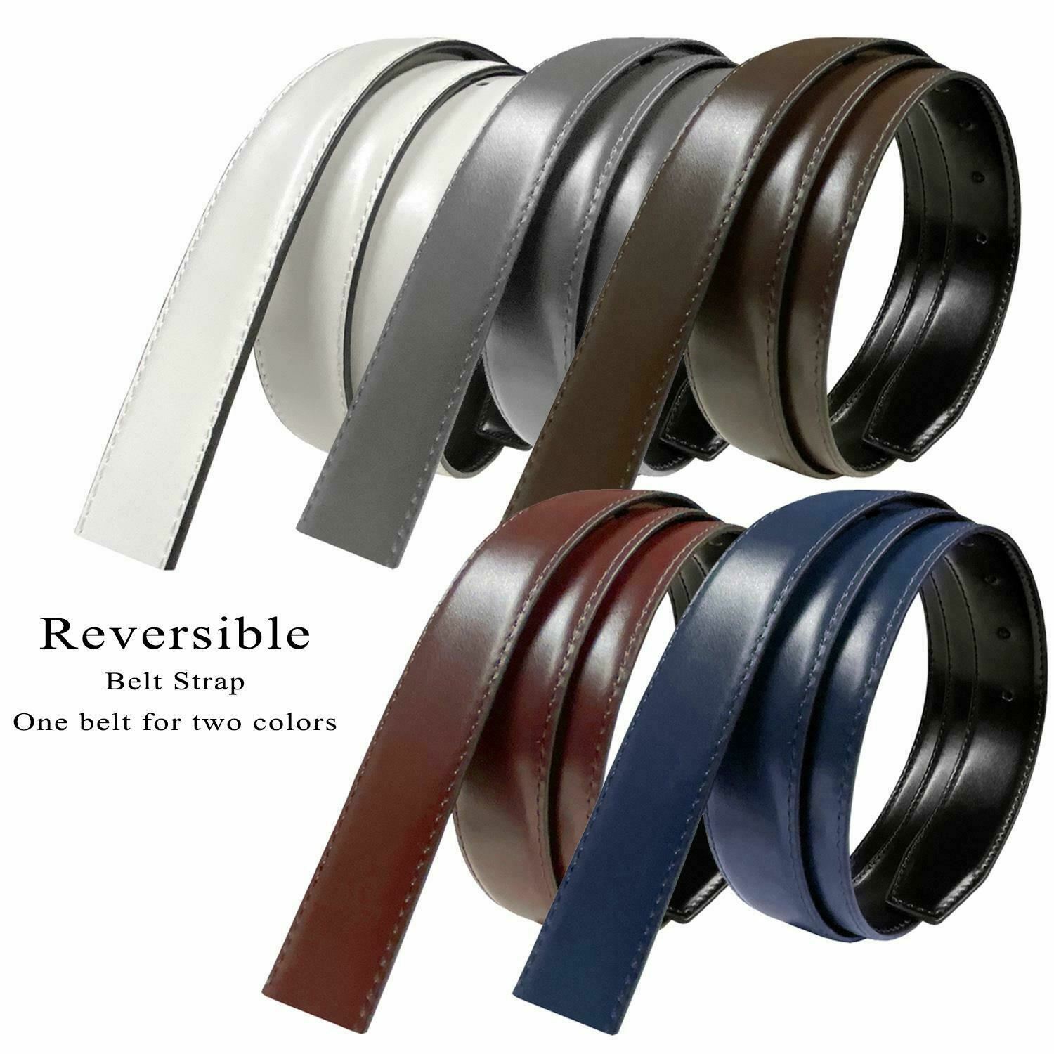 Reversible Belt Strap Replacement Genuine Leather 1-3/8″(35mm) Wide