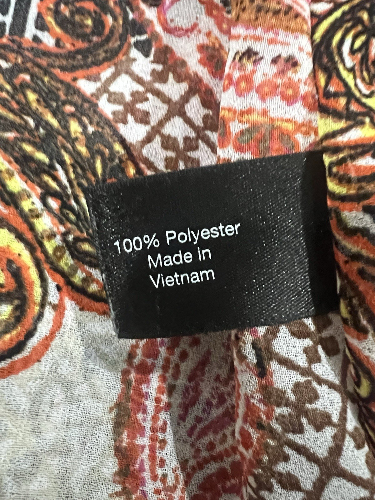 Lane Bryant Plus 22/24 Multicolor Paisley V-Neck Chiffon Tunic