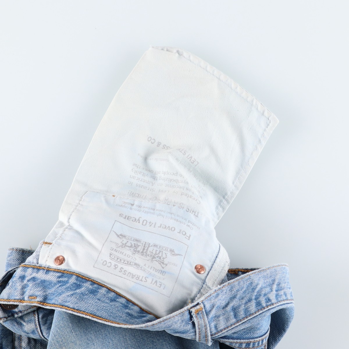 Used 1990’S Levi’s 00505-0448 Euro Model Tapered Denim Pants Men’s W33 equiv…