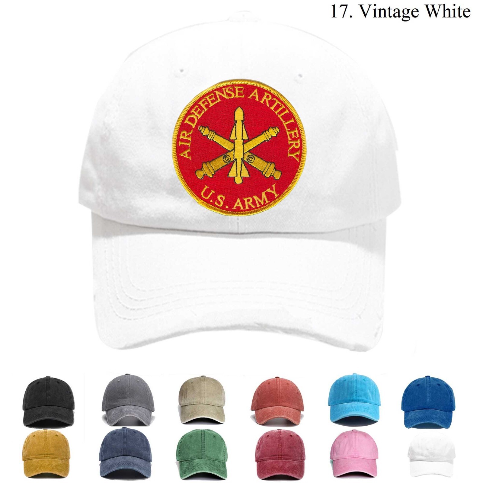 Embroidered Hat Air Defense Artillery, Veteran Cap, Trucker Hat, Baseball Cap