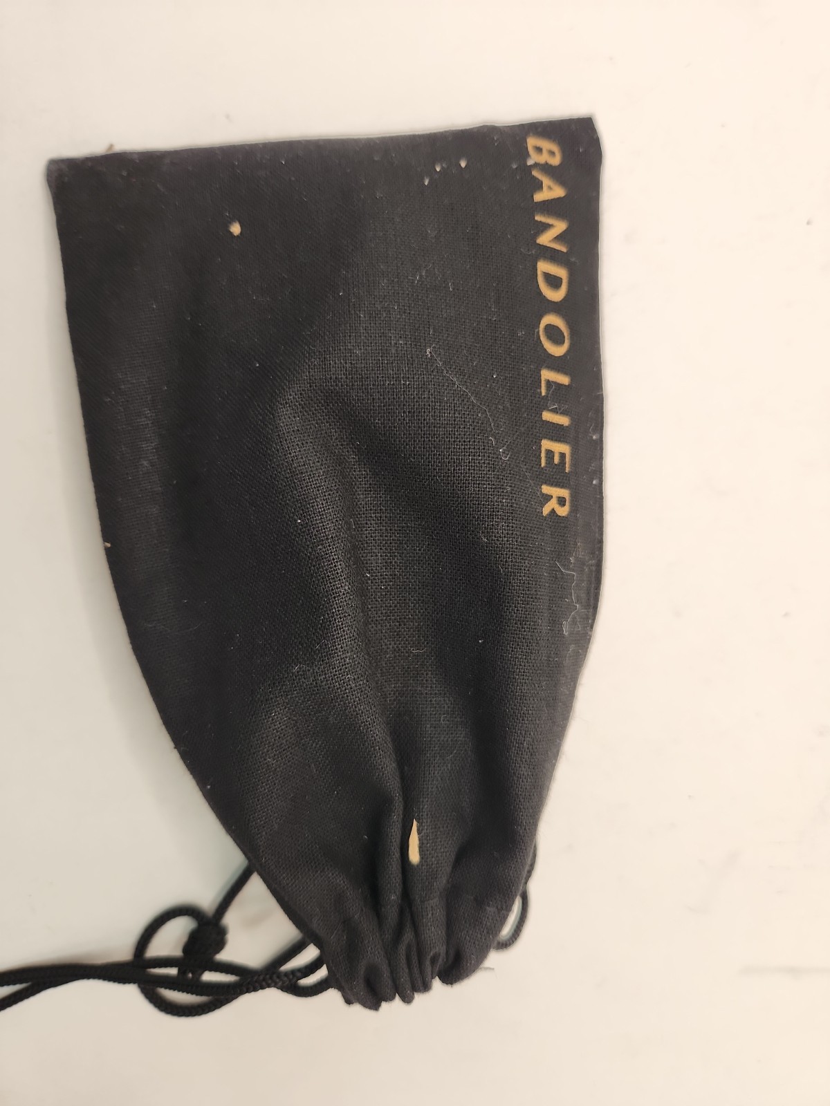 Bandolier Mini Zip Pouch – Black 2.75″W x 4″H