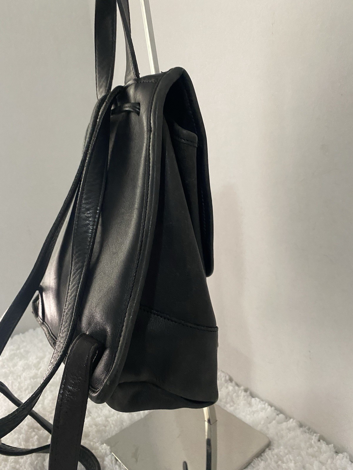 Coach Vintage Leather Daypack Backpack 9960 Black Small Costa Rica READ FLAWS