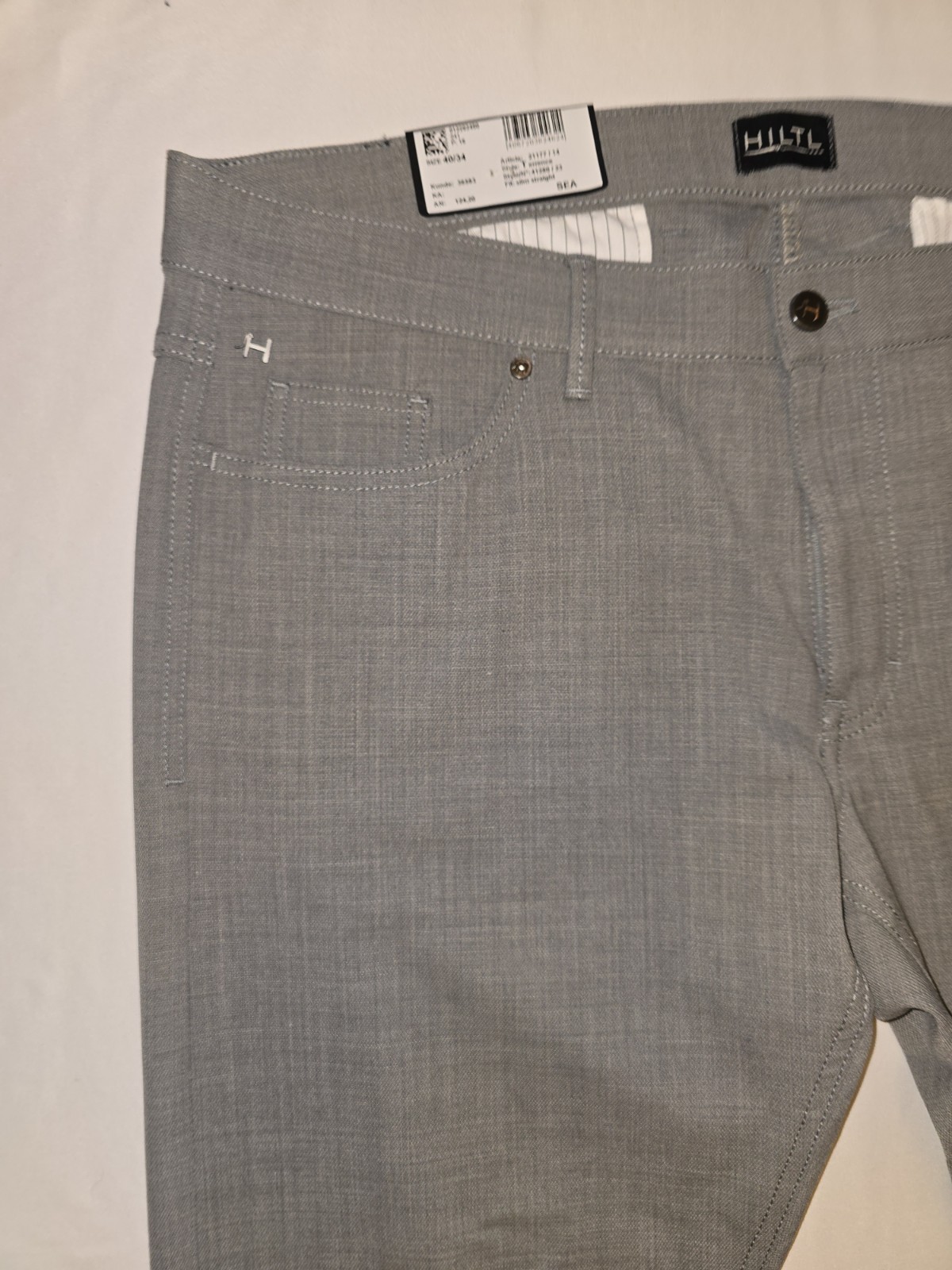 NWT Hiltl Slim Straight Terrence Paulo Oliveira Active Wool Dress Pants