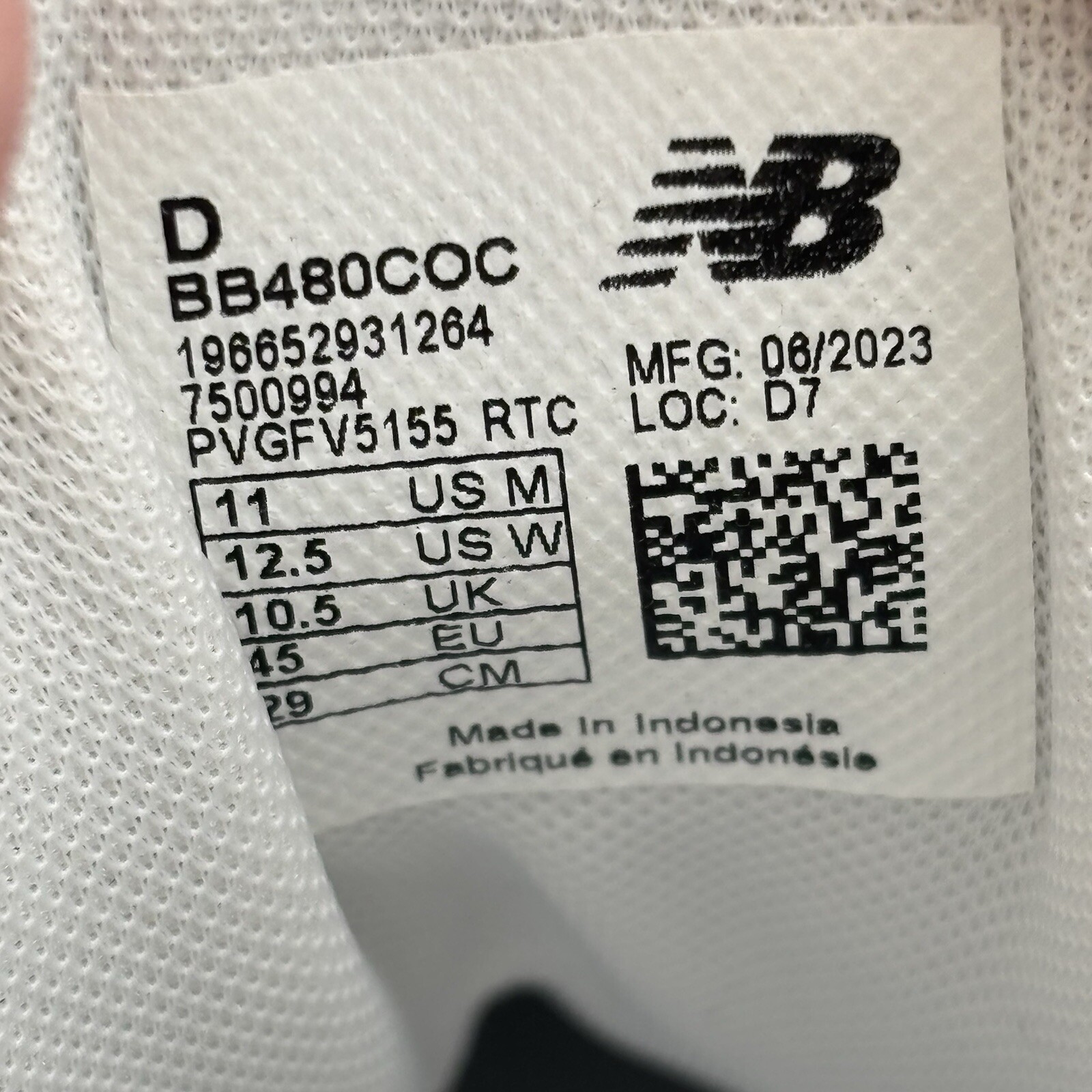 New Balance 480 Triple White BB480COC Hi top Sneaker skate Shoes Men’s 11D