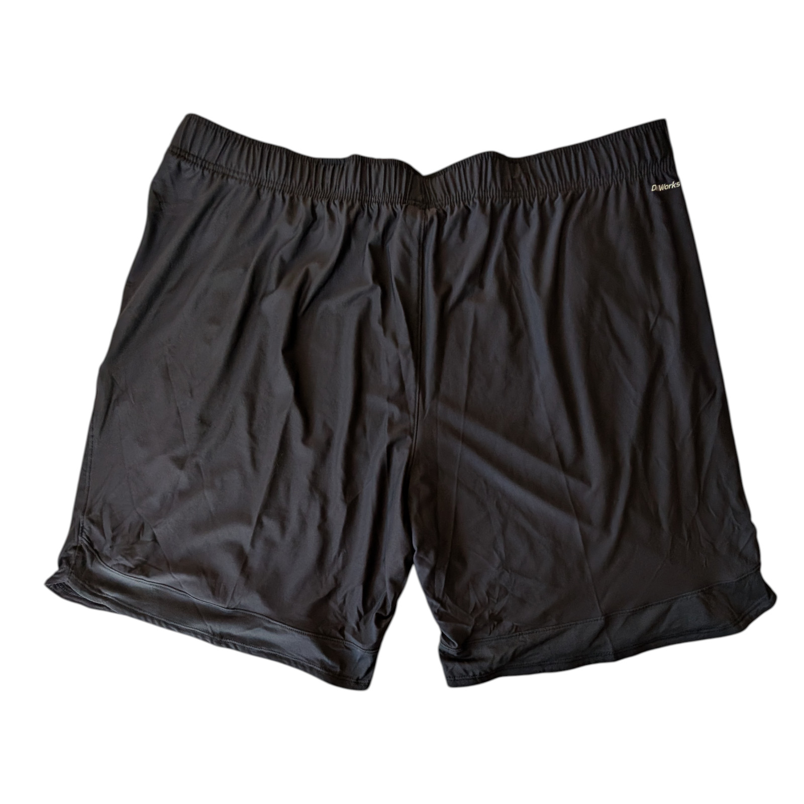 Jersey Comfort Shorts Men’s 2XL (44-46) Elastic Waist Front Pockets Black & Blue