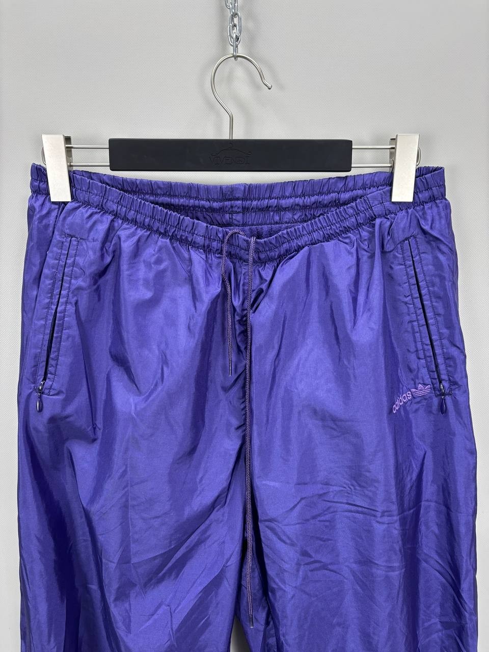 Mens vintage nylon pants Adidas Size L/XL Color Purple Duties Paid (USA)