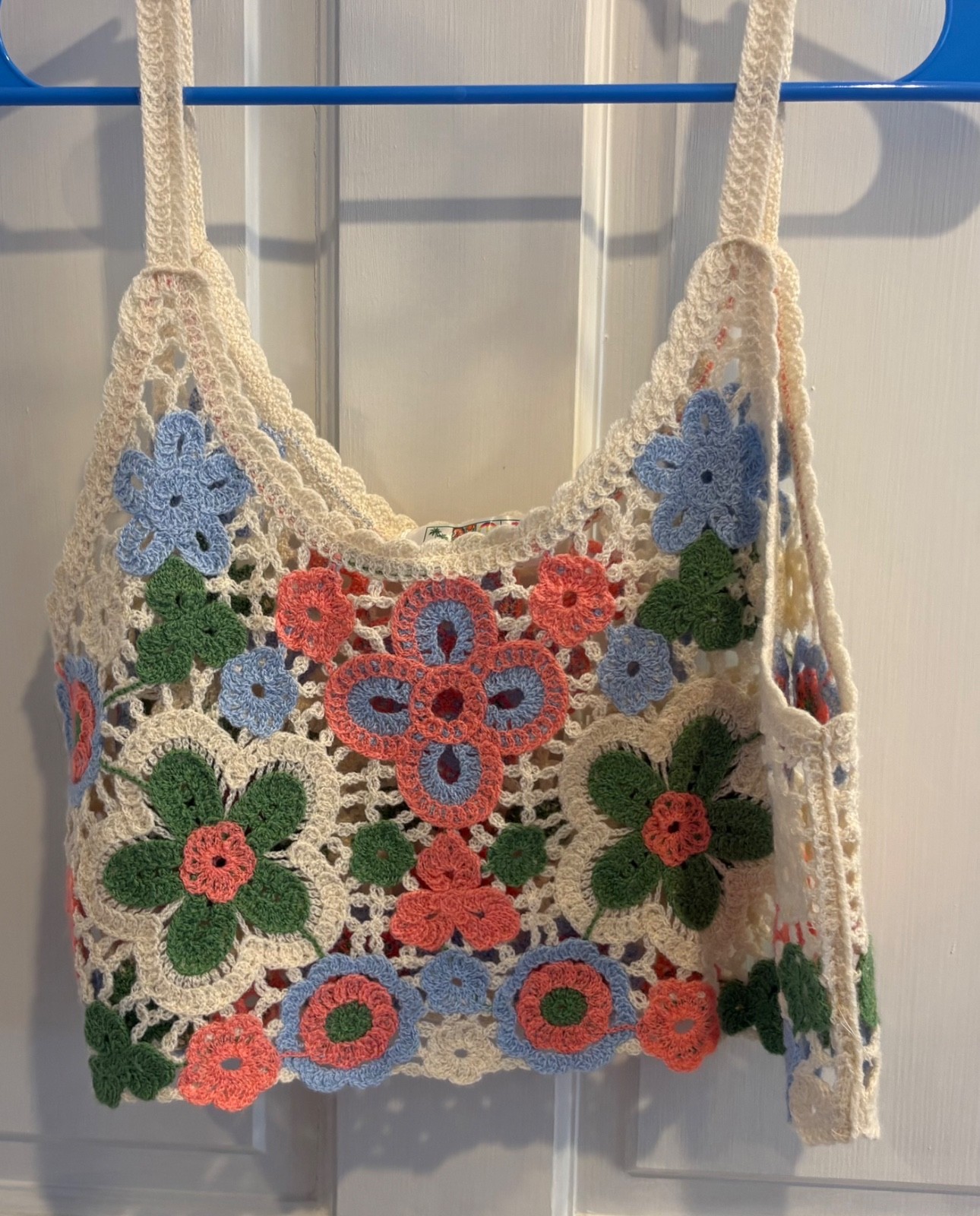 India Boutique, Women’s, Top, Crochet, Floral Shirt, One Size, Rare