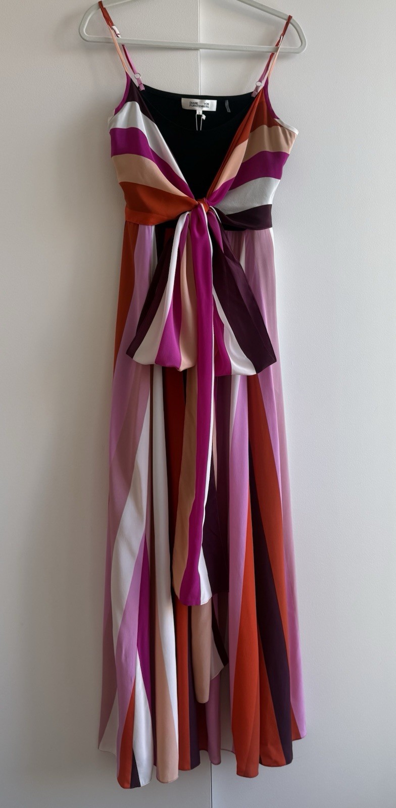 Dianne von Furstenberg Colorful Full Length Summer Dress