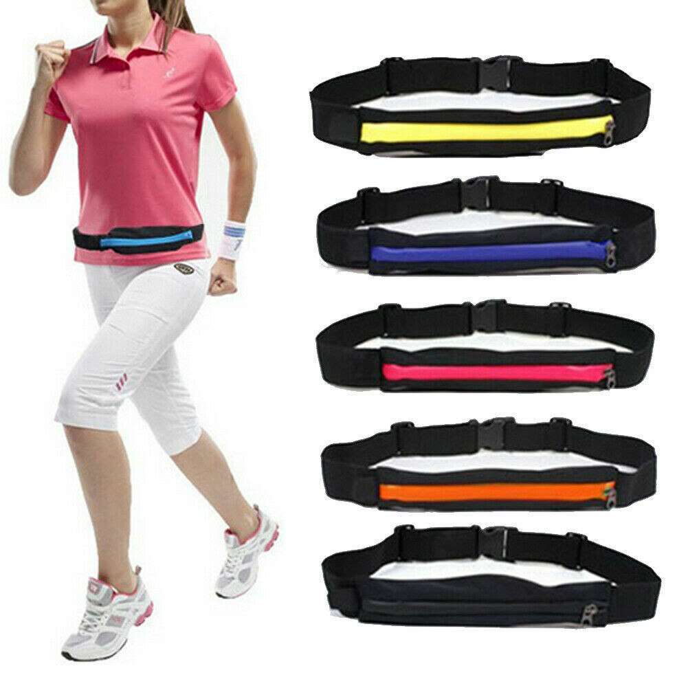 Gym Fitness Running Jogging Waist Bum Sport Runner Bag Belt Pouch Zip Fanny Pack