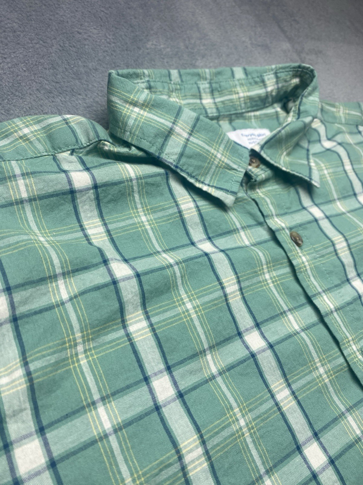 Old Navy Everyday Shirt Built-In Flex Plaid Button Down Shirt Mens Regular Sz L
