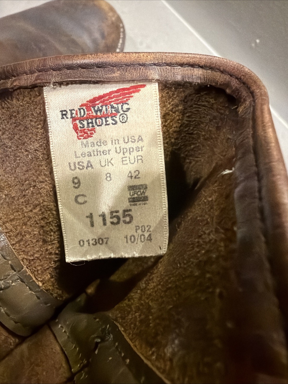 Red Wing 1155 Pecos Size 9C With New Vibram 430 Mini-lug Soles. Boots Stretched