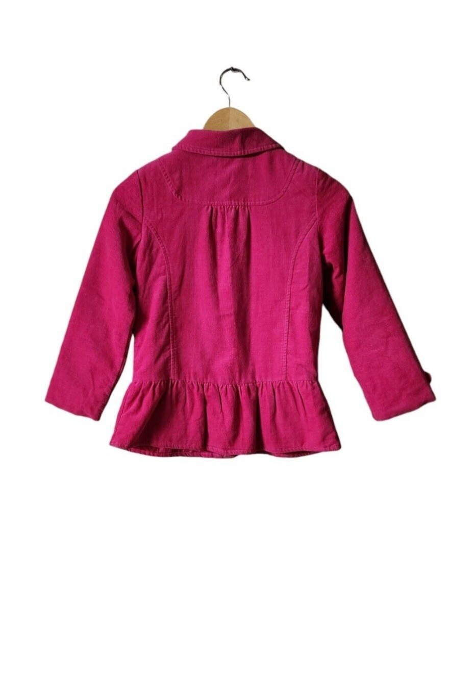 Gymboree bright pink floral toggle closure coat girl’s size M(7-8)