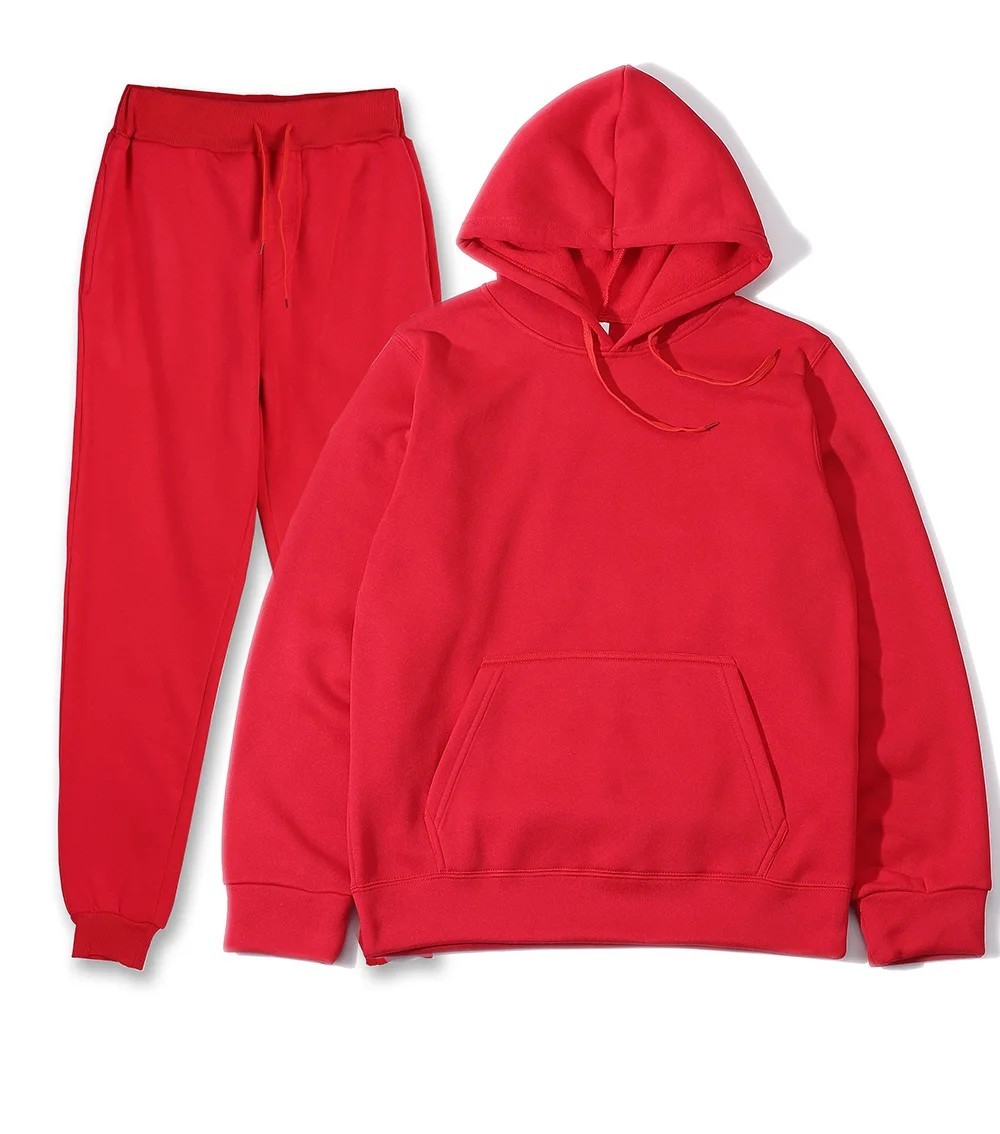 Men’s Hooded Tracksuit Set Hoodie Sweatshirt Jogger Pants Casual Sportswear