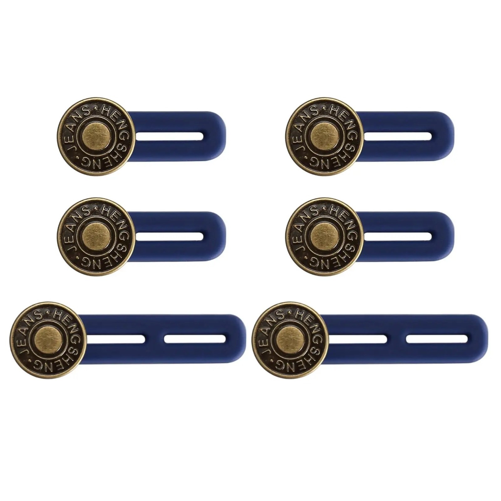 6PCS Jeans Button Extender Adjustable Waist Extender for Men Women Pants