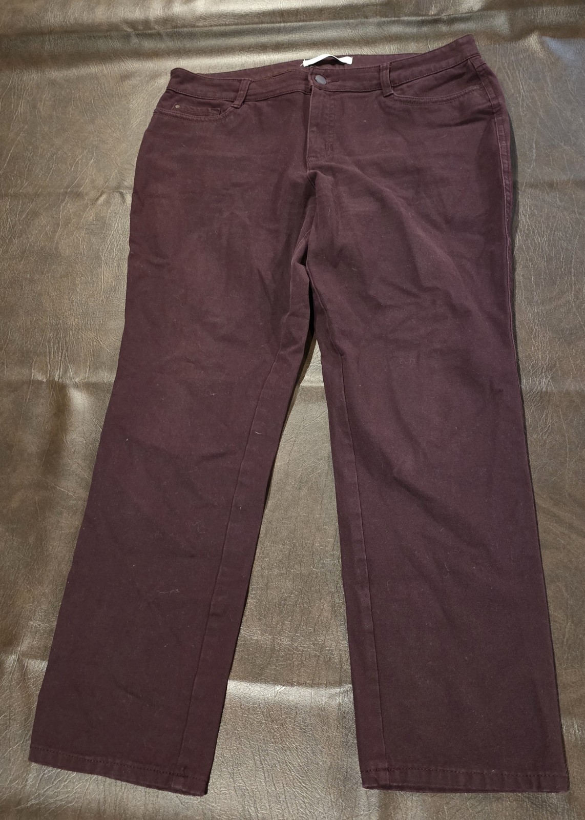 Croft & Barrow Plum Straight Leg Jeans Size 14