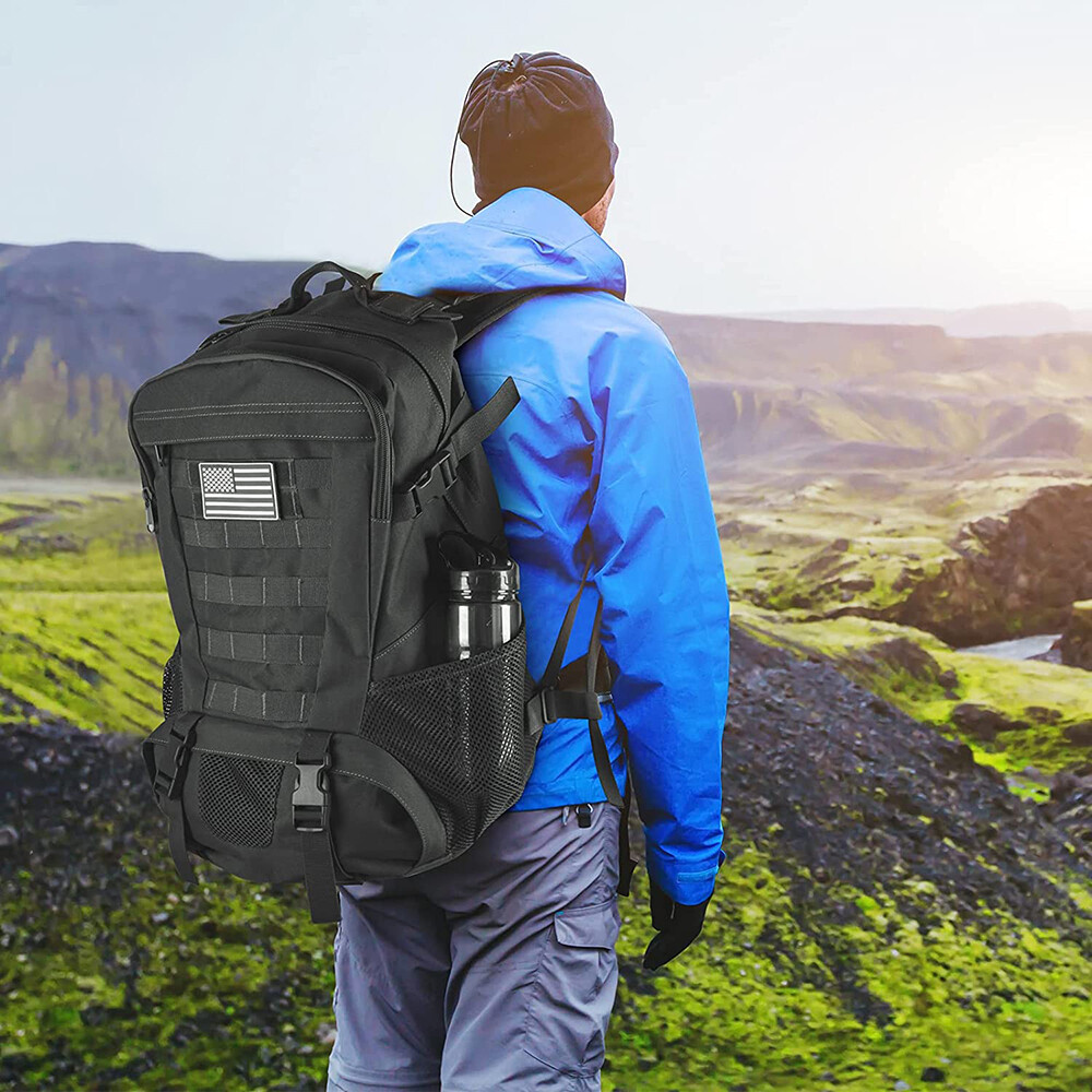 Jueachy Tactical Backpack Men Hiking Pack Molle Rucksack Waterproof 30L Bag