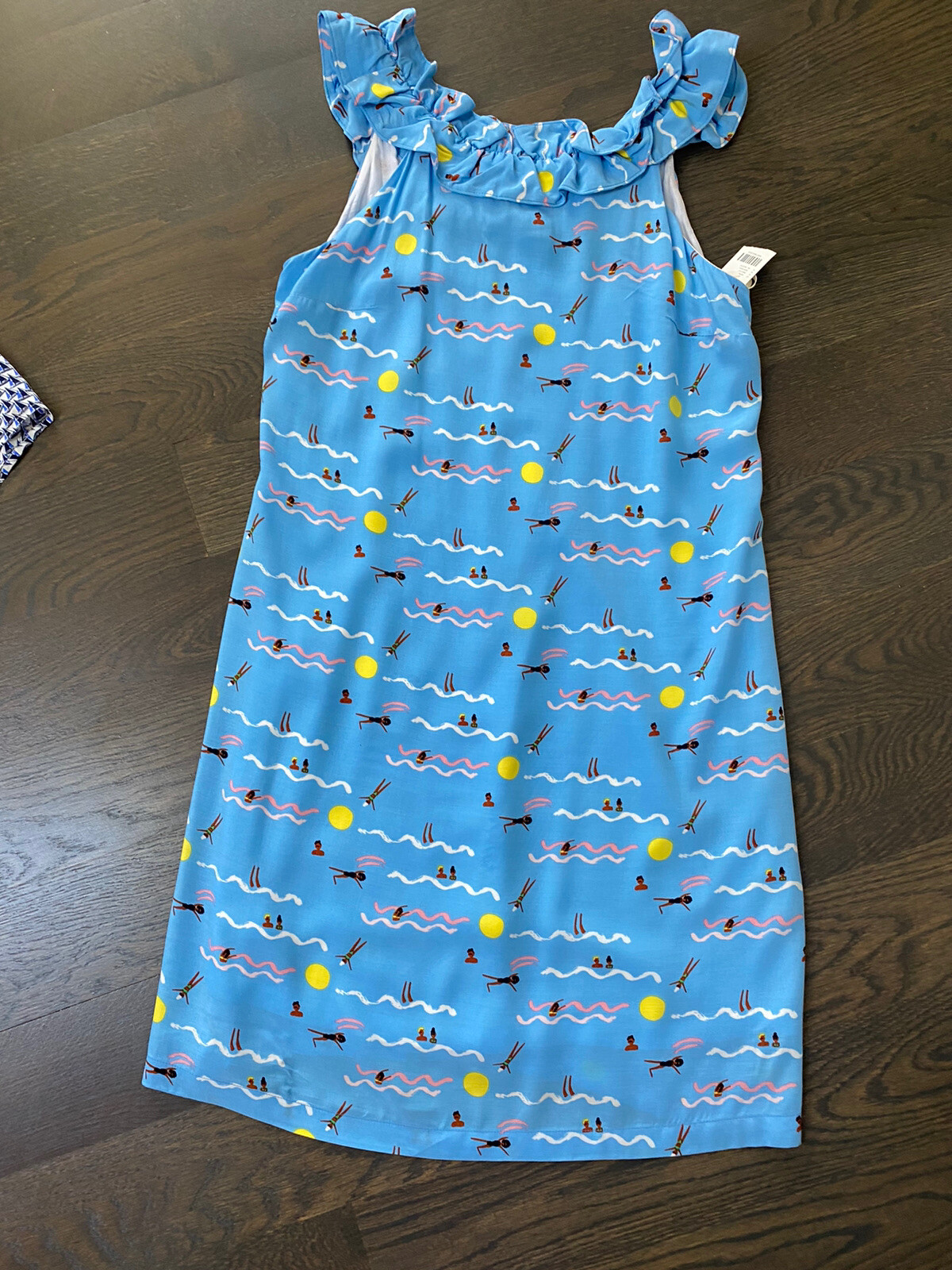 NWT~ Anthropologie Larke Harper Ruffled Dress Nautical Retro ~ SP