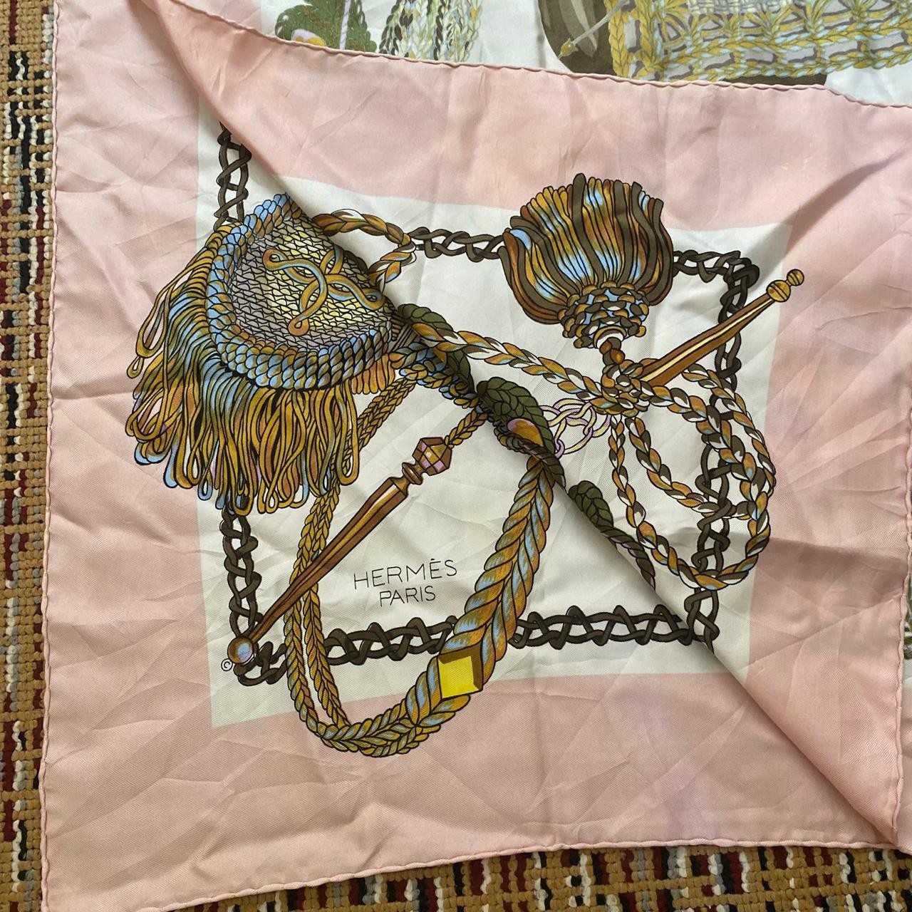 Unique Hermès Paris “Le Timbalier” Silk scarf by Marie-Françoise Philippe