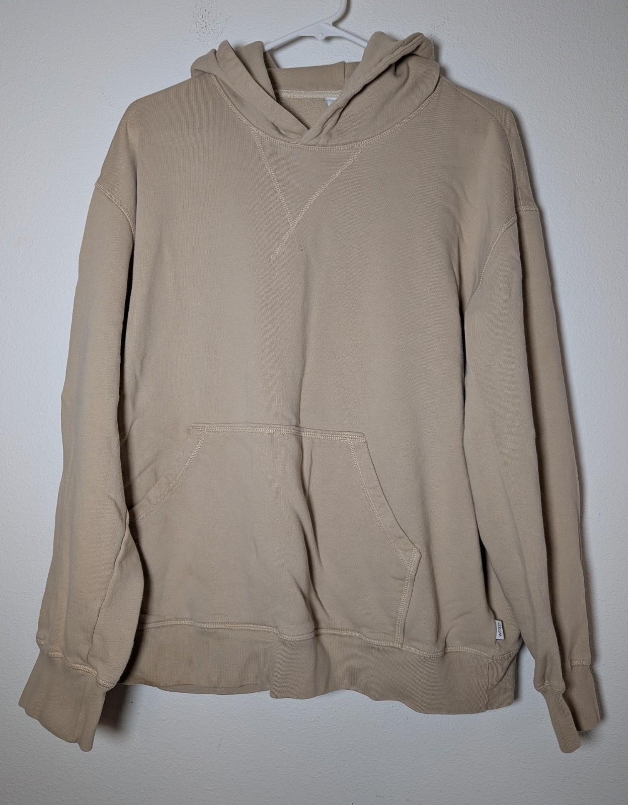 WESC Hoodie Unisex Men’s XL Women 2XL Hooded Sweatshirt Cotton Pullover Pockets