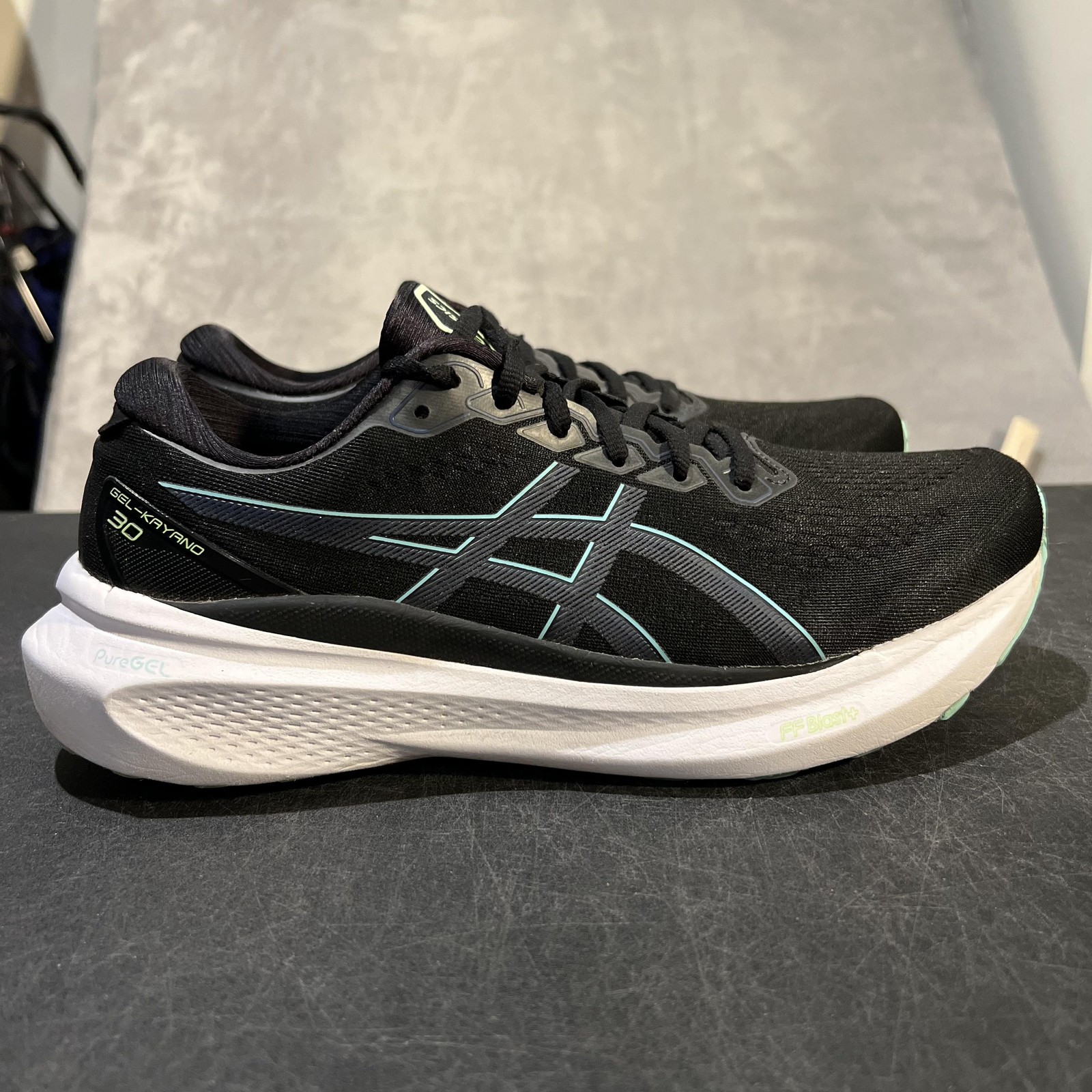 Asics Gel Kayano 30 Running Shoes Womens 11.5 Black Stability Sneakers 1012B357