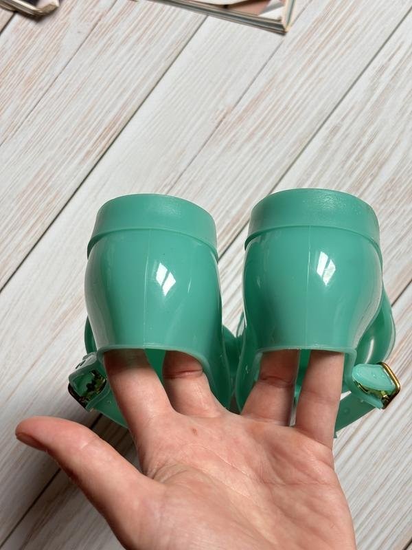 women marc jacobs heels turquoise rubber 36