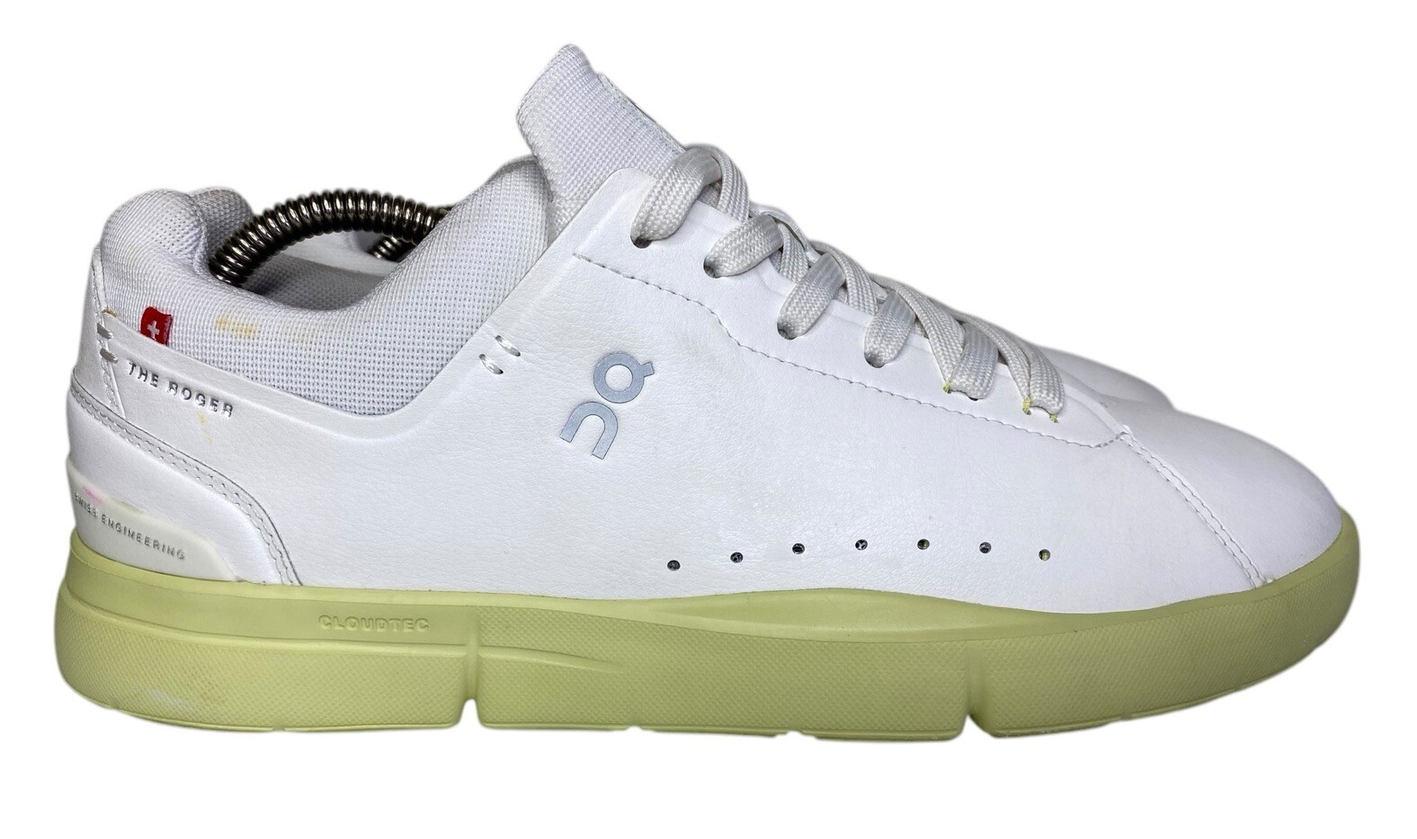 On Cloud THE ROGER Advantage Womens Tennis Sneakers Shoes White/Hay Size 10