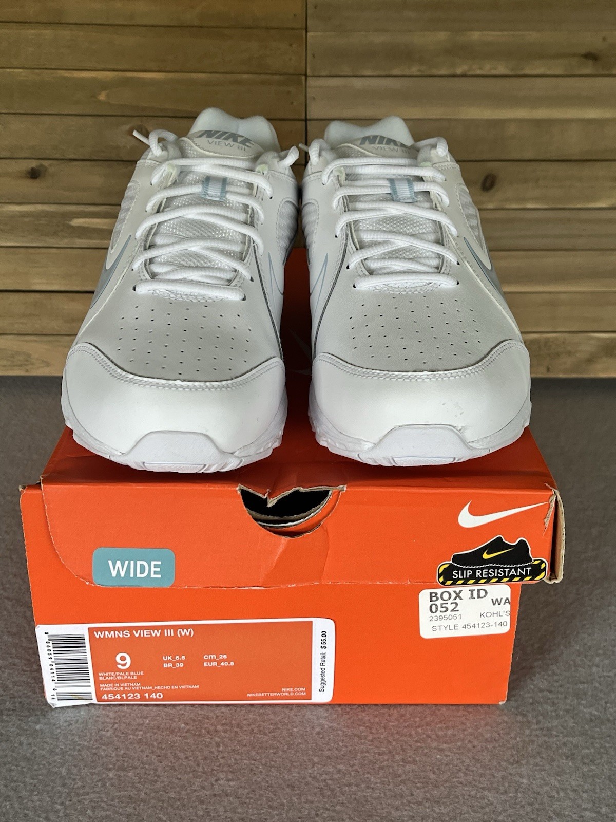 Nike View III Women’s Running Sneakers Blue/White Size 9 Wide NEW IN BOX