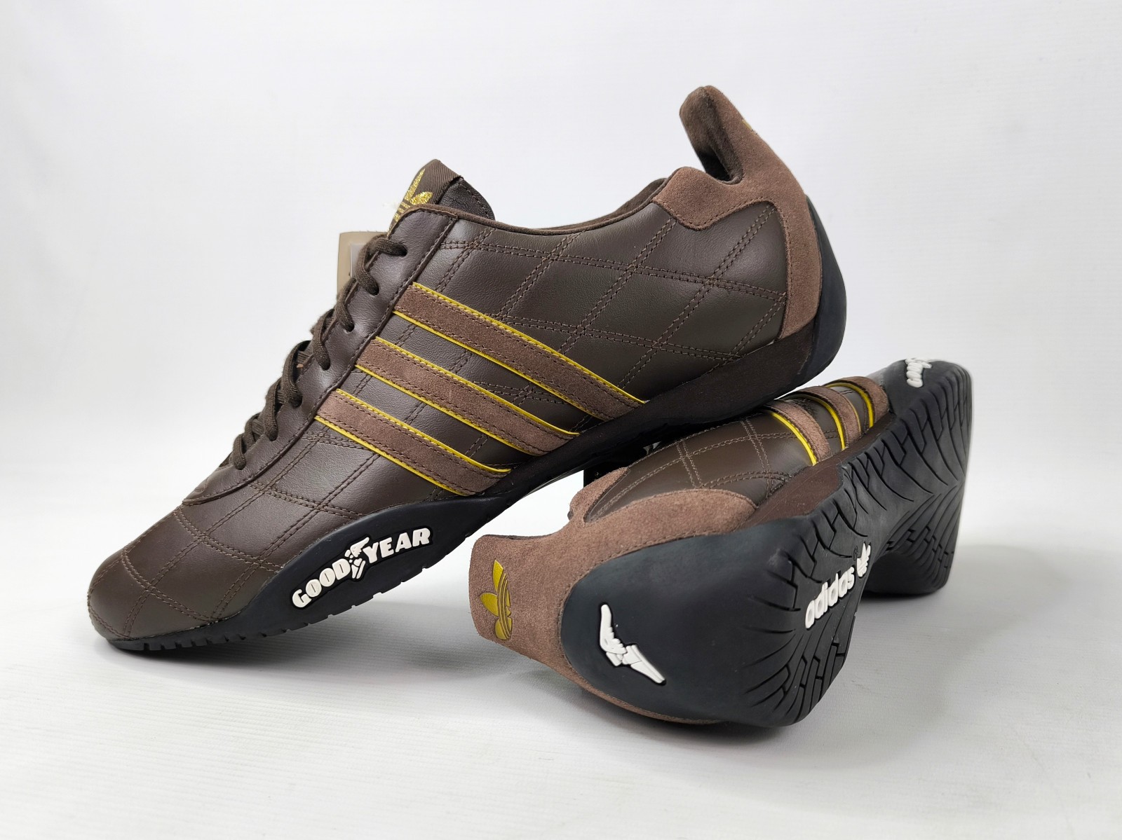 Adidas Tuscany LEA Shoes EUR 47 1/3 UK 12 2004 Suede Leather Brown 044867