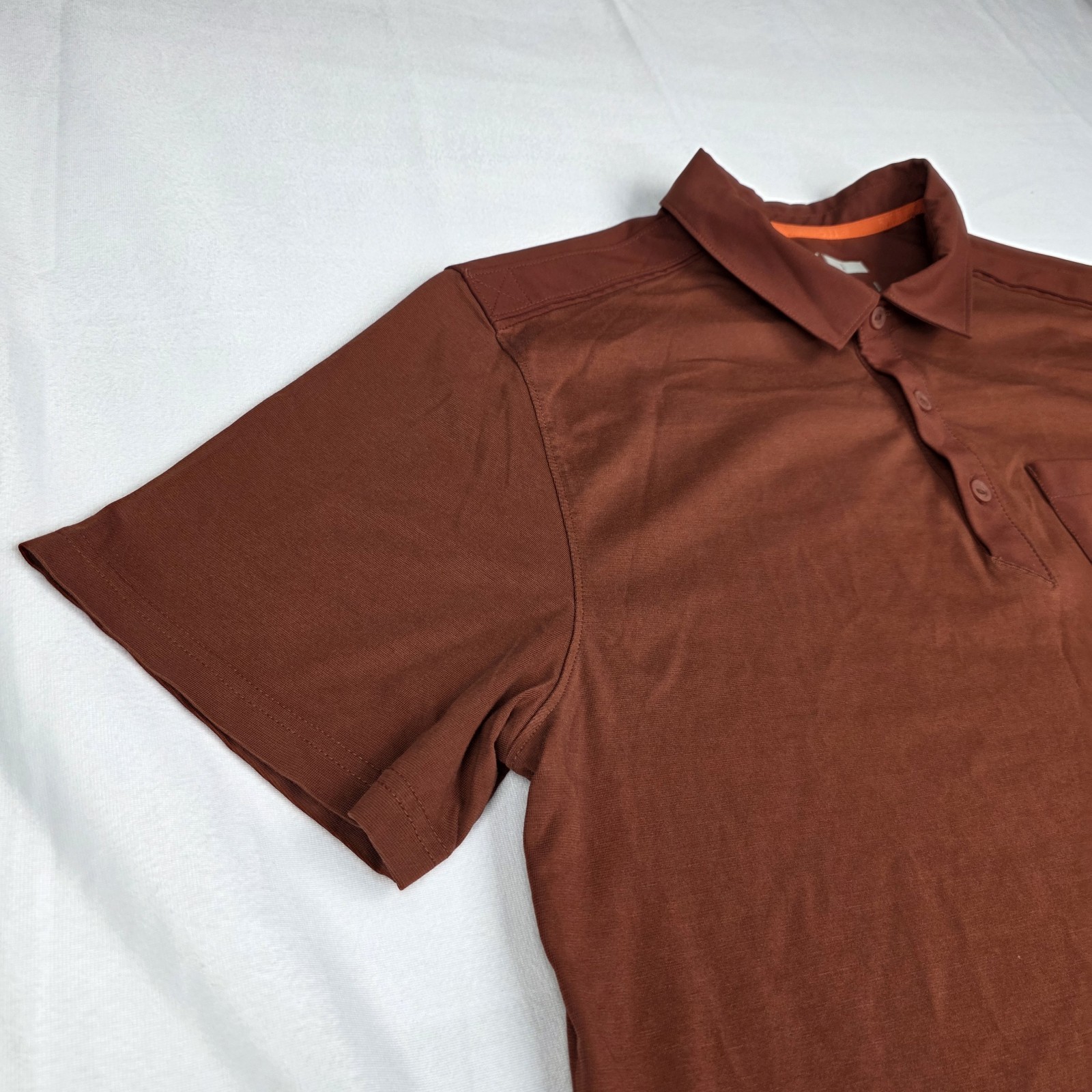 5.11 Tactical Mens Large Axis Short Sleeve Polo Shirt Golf Red Pocket Stretch