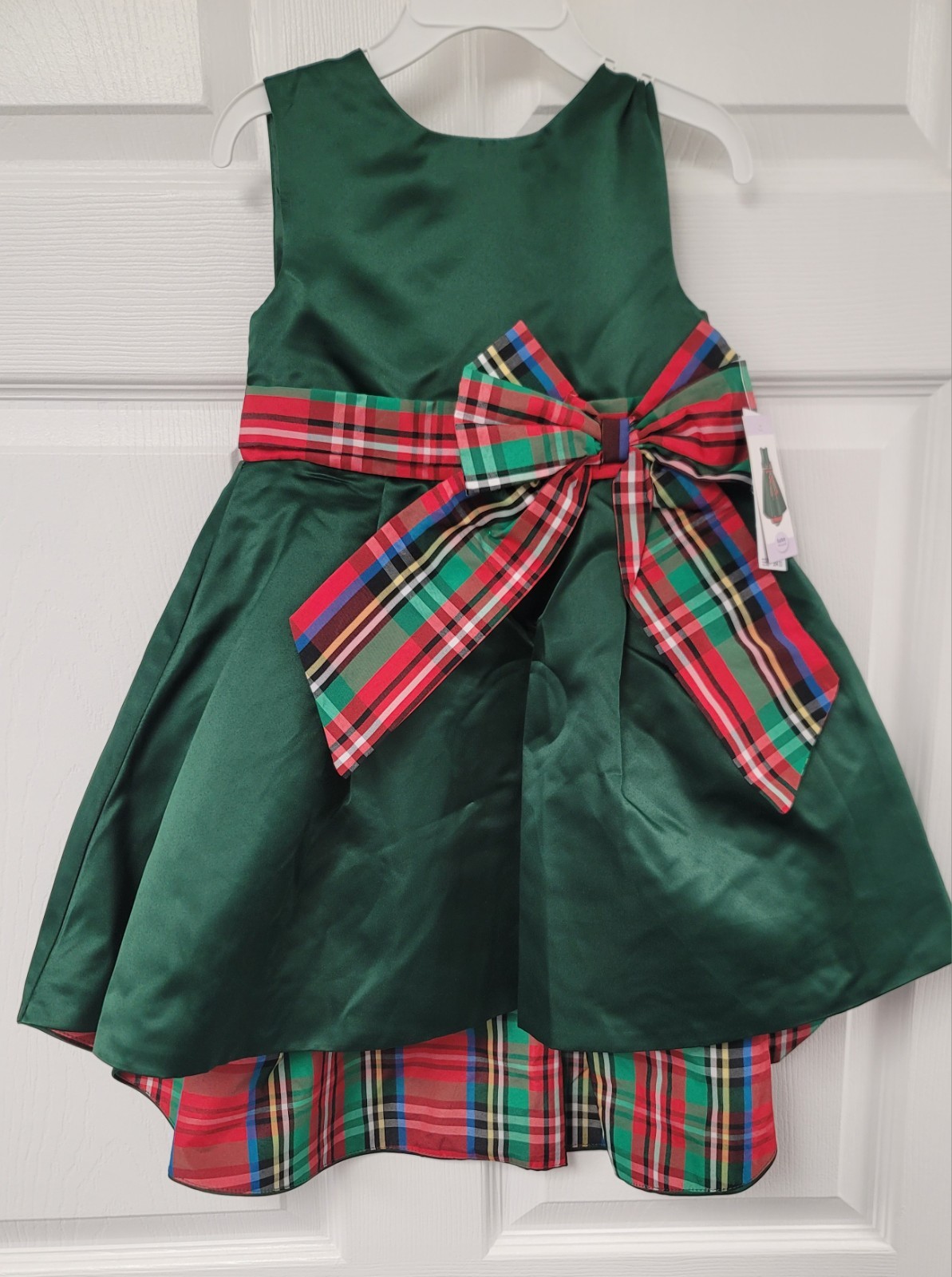 Blueberi Boulevard Girls Sleeveless Hi-Low Christmas Holiday Dress – 4T & 5
