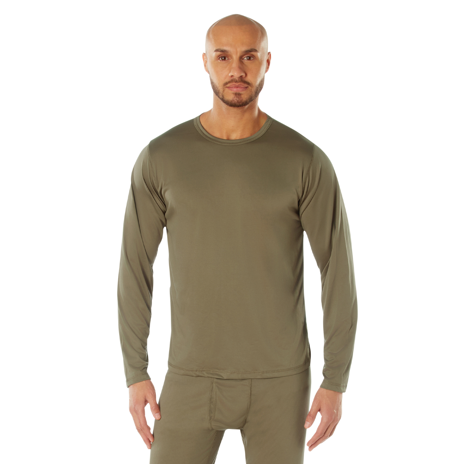 AR 670-1 Coyote Brown Silk Weight Tops Unisex Long Johns ECWCS Gen III