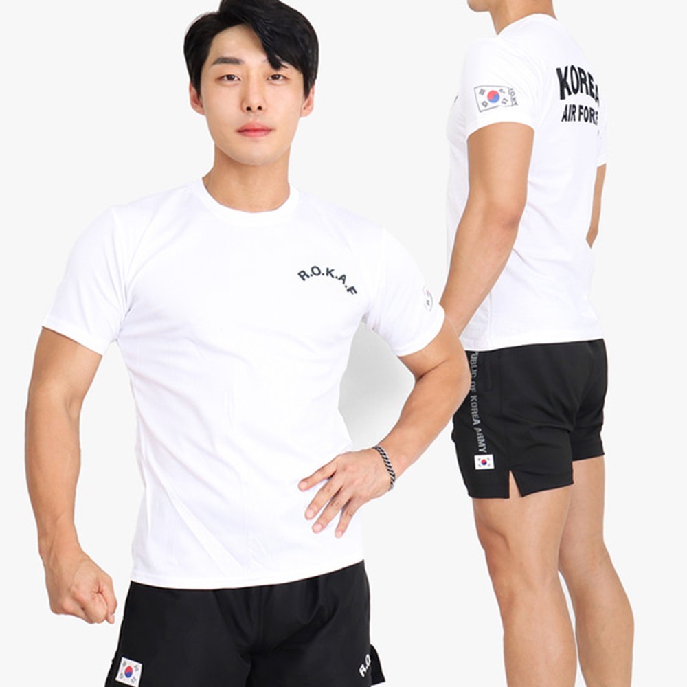 ROKAF Korean Army Cool Dry T-Shirt | Korean Flag | XS–4XL | 3 Colors