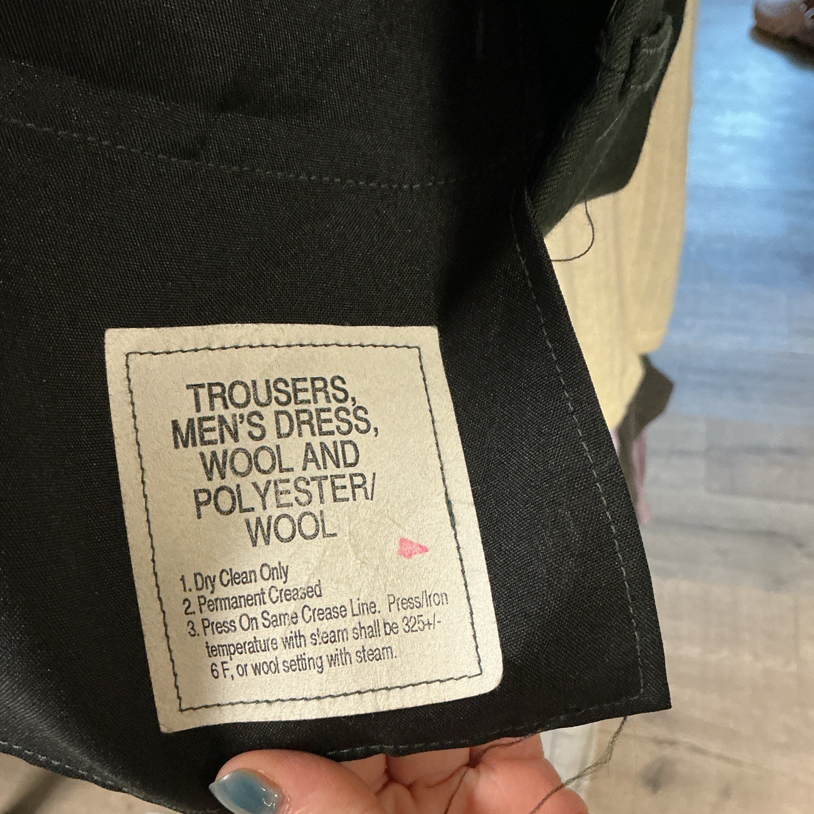 Tennessee Apparel Corp Poly/Wool Serge Army Green Dress Pants 32R Pockets