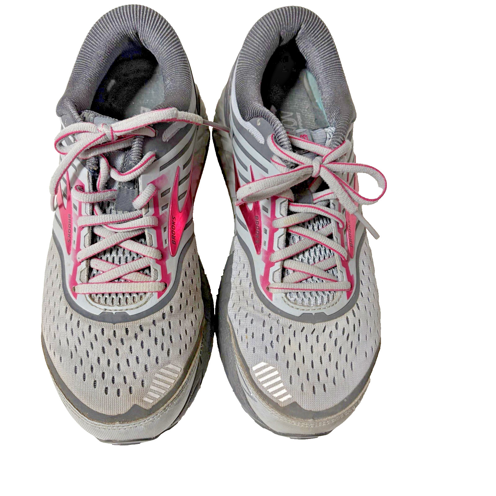 Women’s Brooks Ariel 18 Gray/Pink Size 9 Wide Running Shoes
