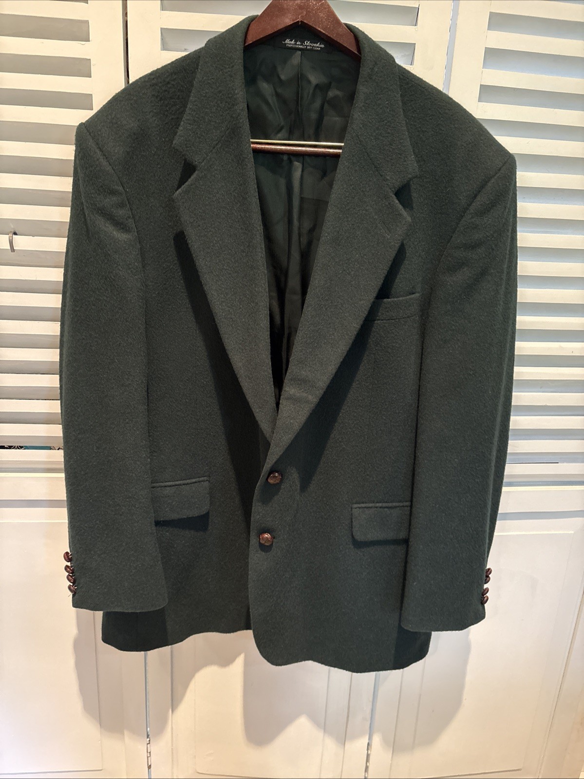 Deansgate 100% Camel Hair Blazer Jacket L Deep Forest Green