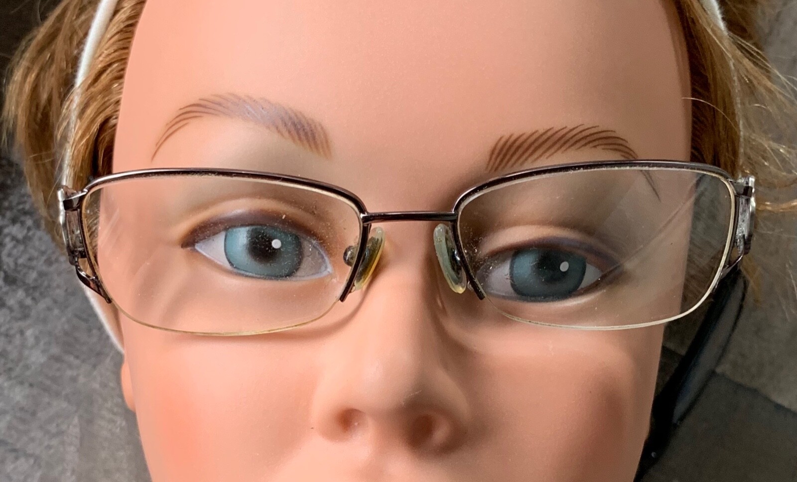 Valentino Eyeglasses Semi Rim Rose Flower Frames 53-17-135 ITALY Eyeglasses