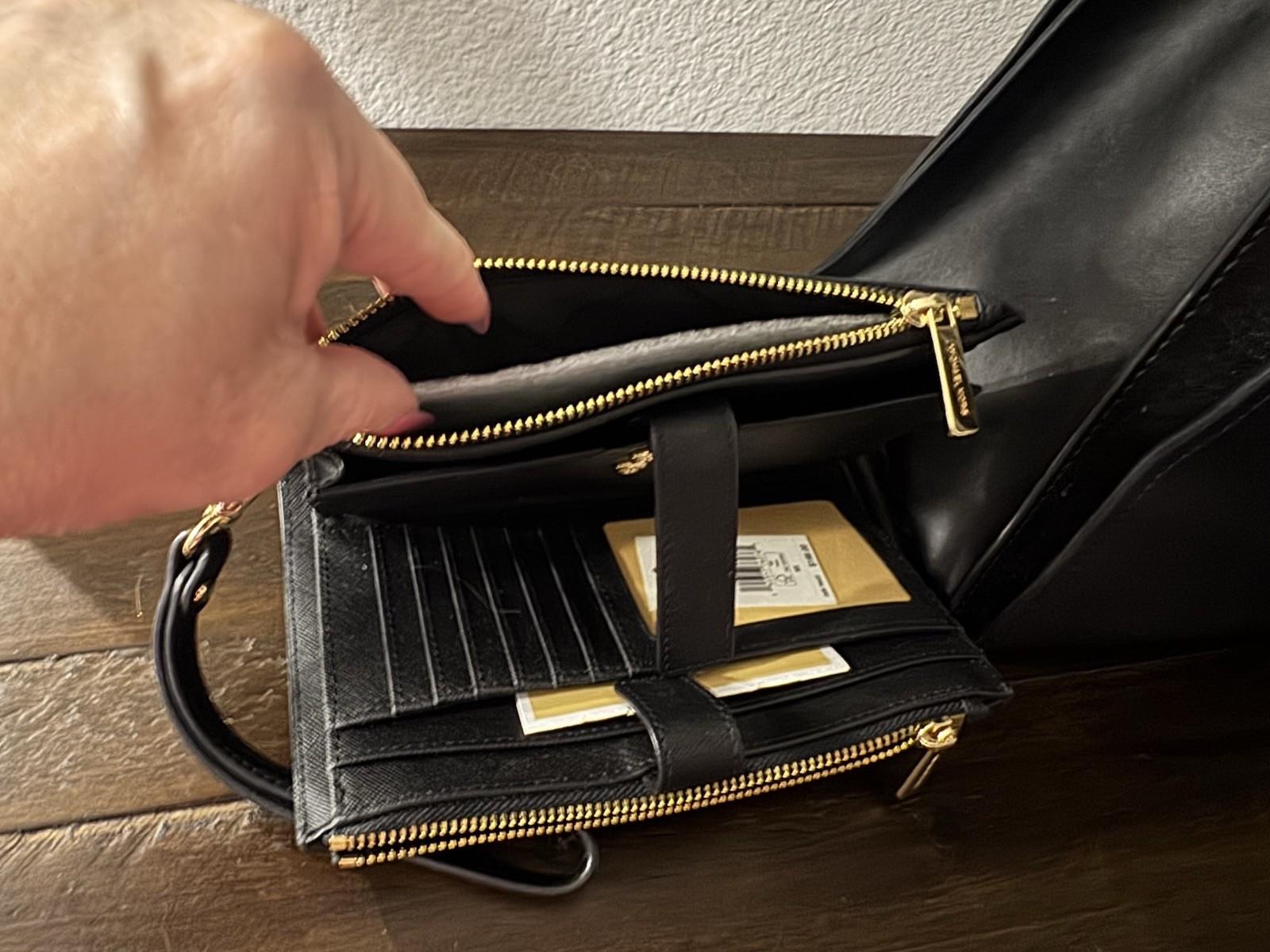 Michael Kors purse and wallet set