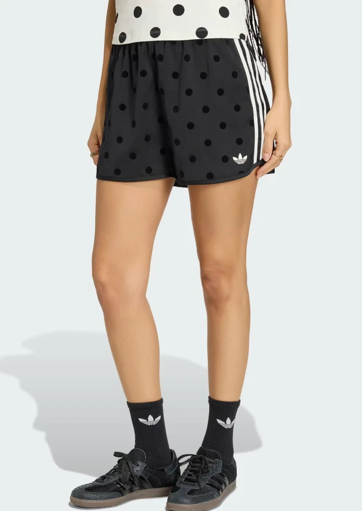 NWT adidas Originals Polka Dots Sprinter Shorts Women Pants AsiaFit KV1172