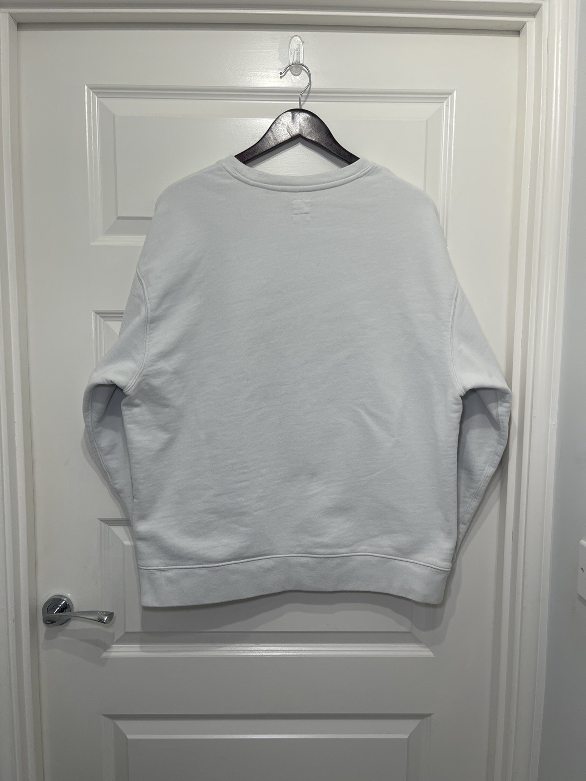 LEVI’S Womens Oversized Graphic Sweatshirt Jumper Large White Cotton