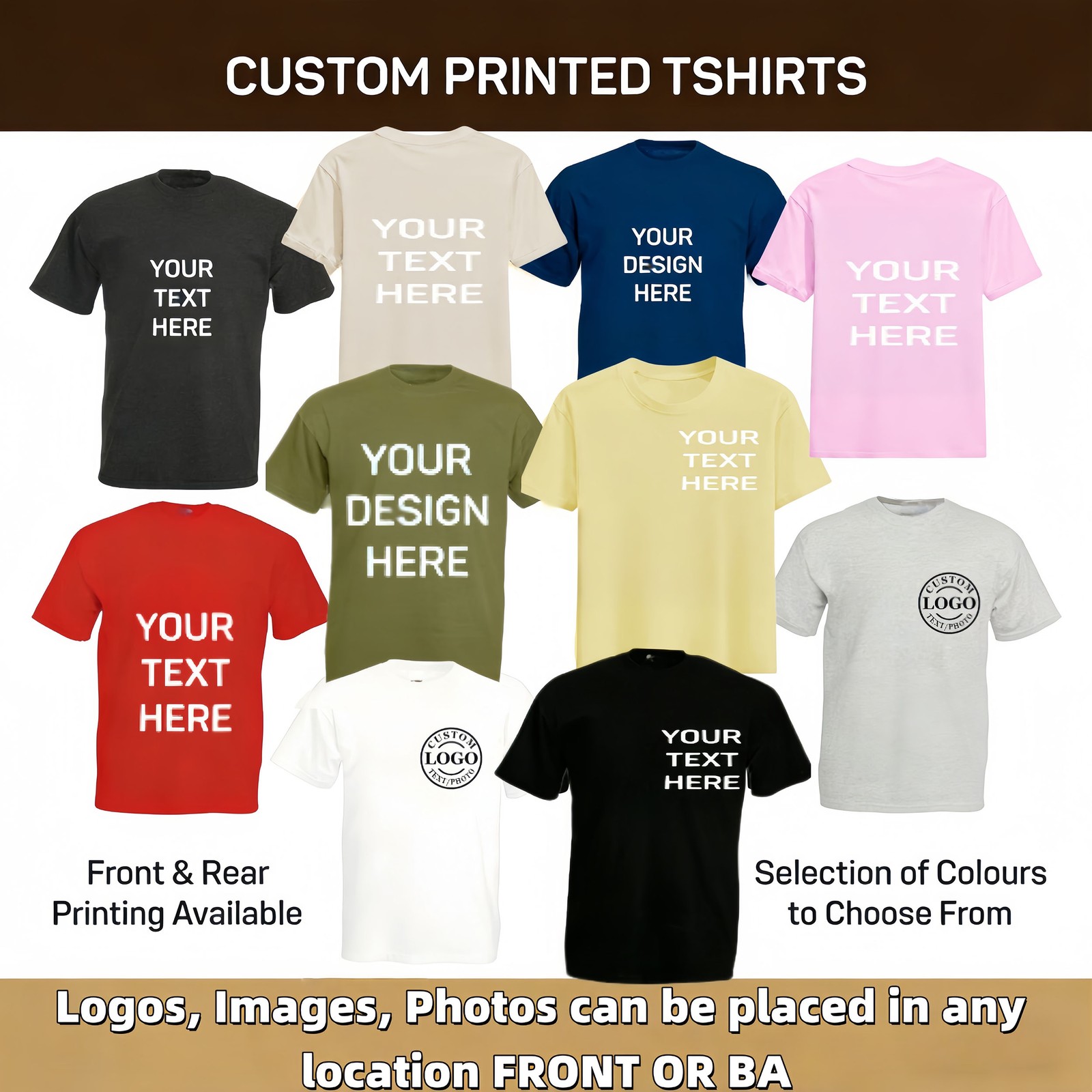 Father’s Day Gift Personalized T-Shirt, Custom Name & Dad Title Image Print
