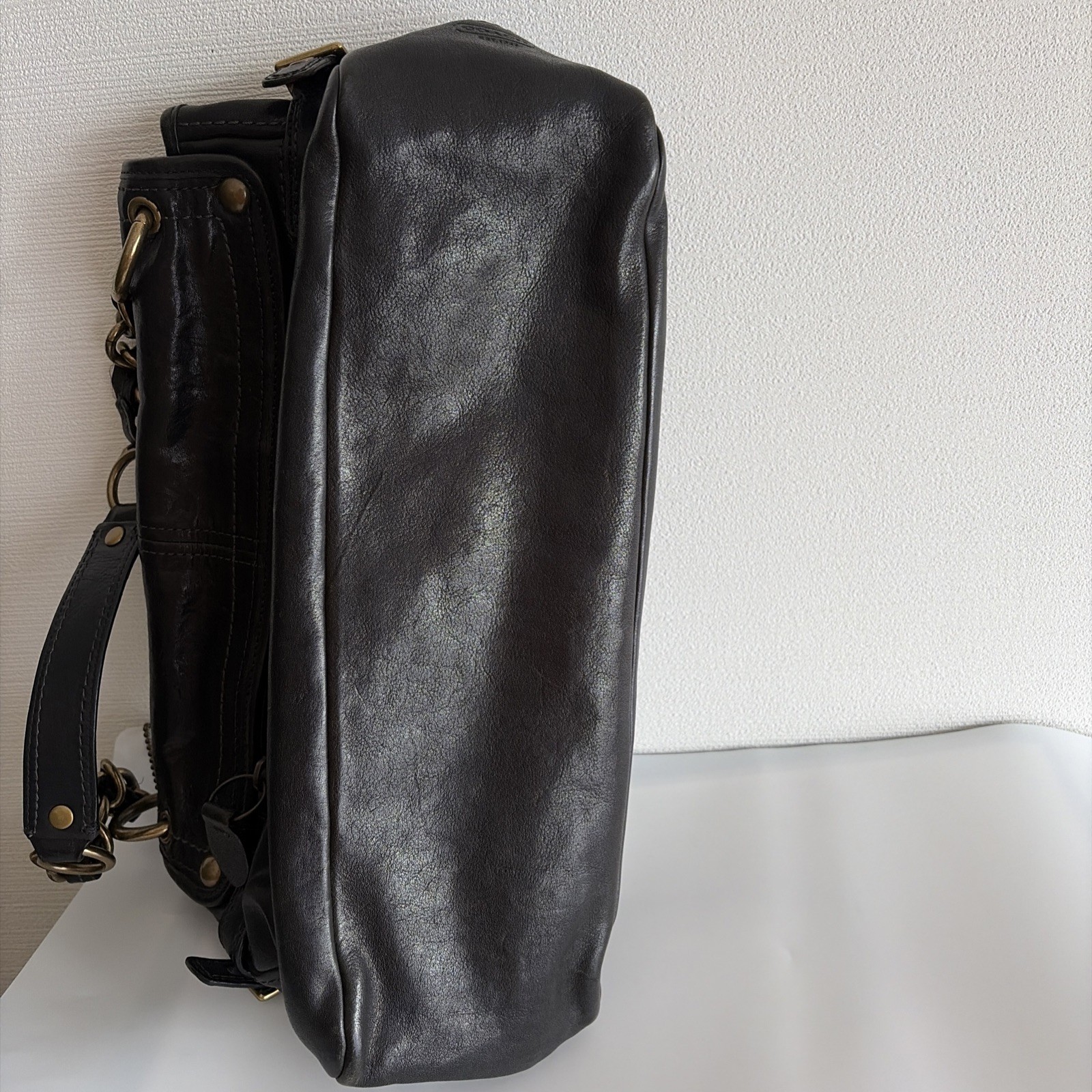 VTG Coach 11128 65th Anniversary Legacy Leigh Black Leather Satchel
