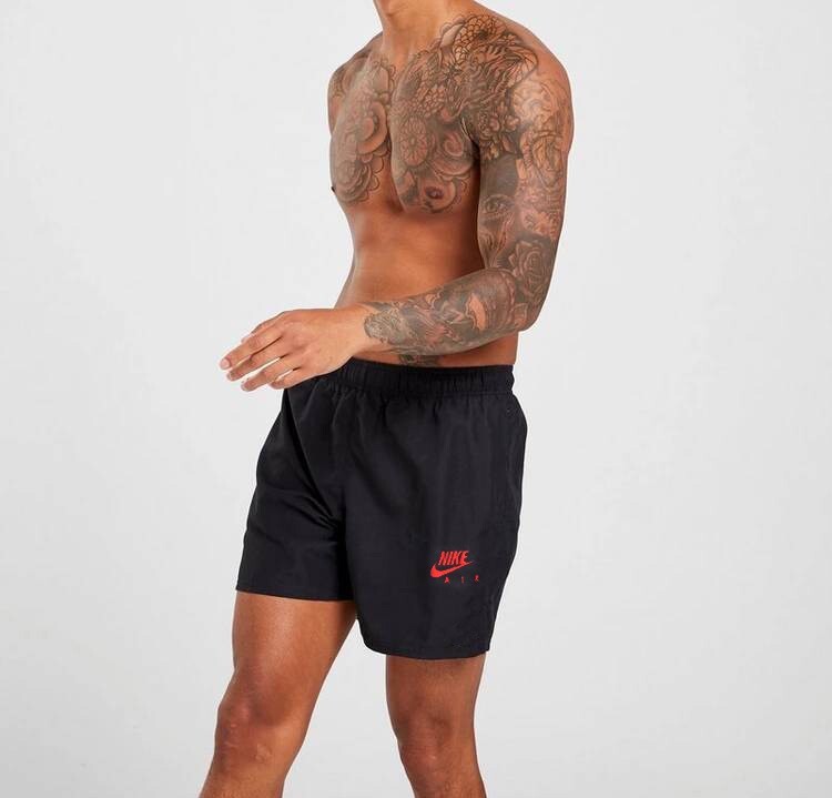 Men’s Black Navy Burgundy Nike Gym Cycling short zip pockets Embroidery Logo