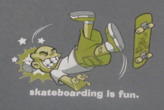 SKATEBOARDING IS FUN – Vintage Tultex T-Shirt – Size XL