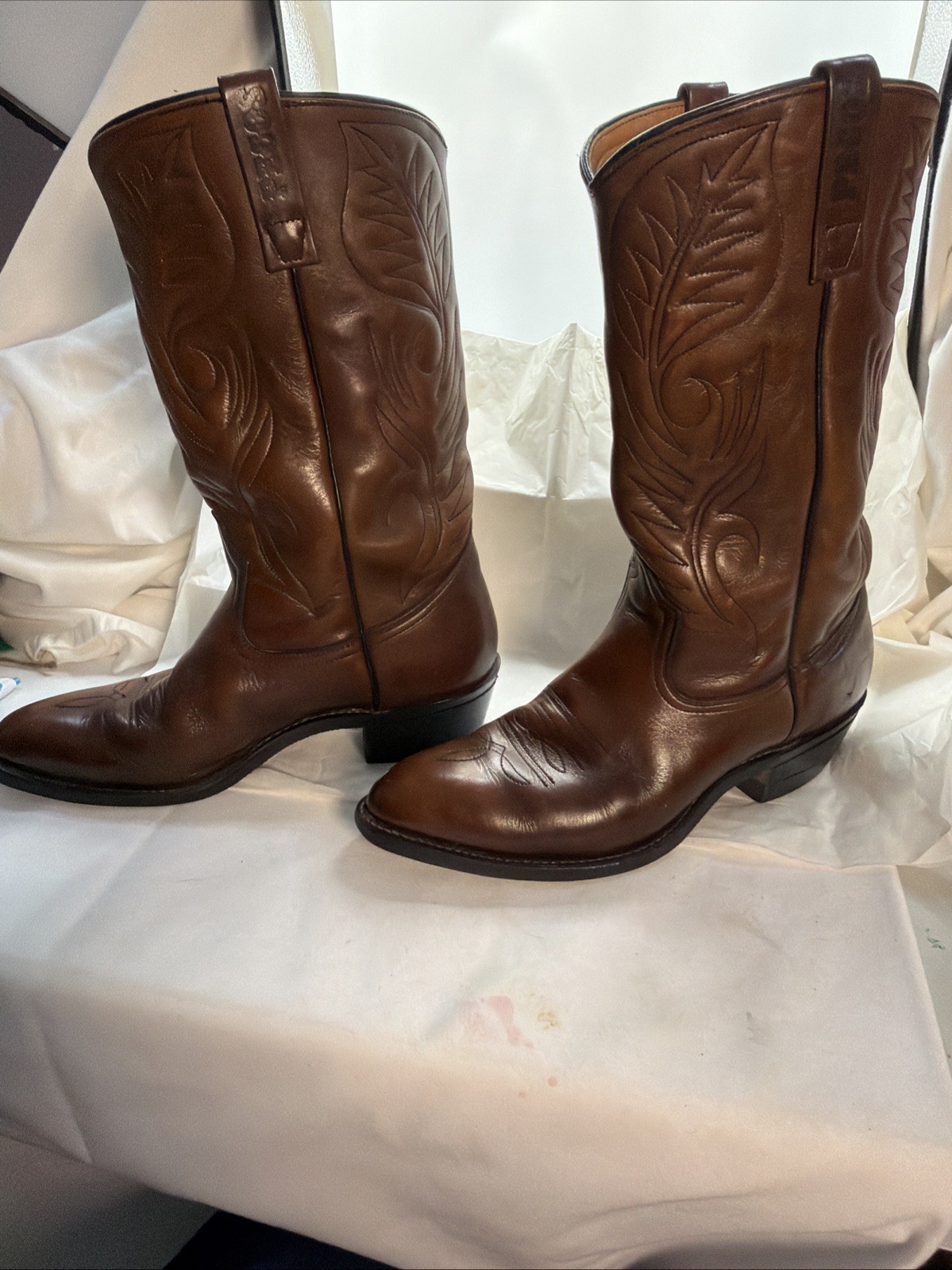 Vintage Red Wing Pecos 9801-1 Western Boots Leather Made In USA Size 8.5 D